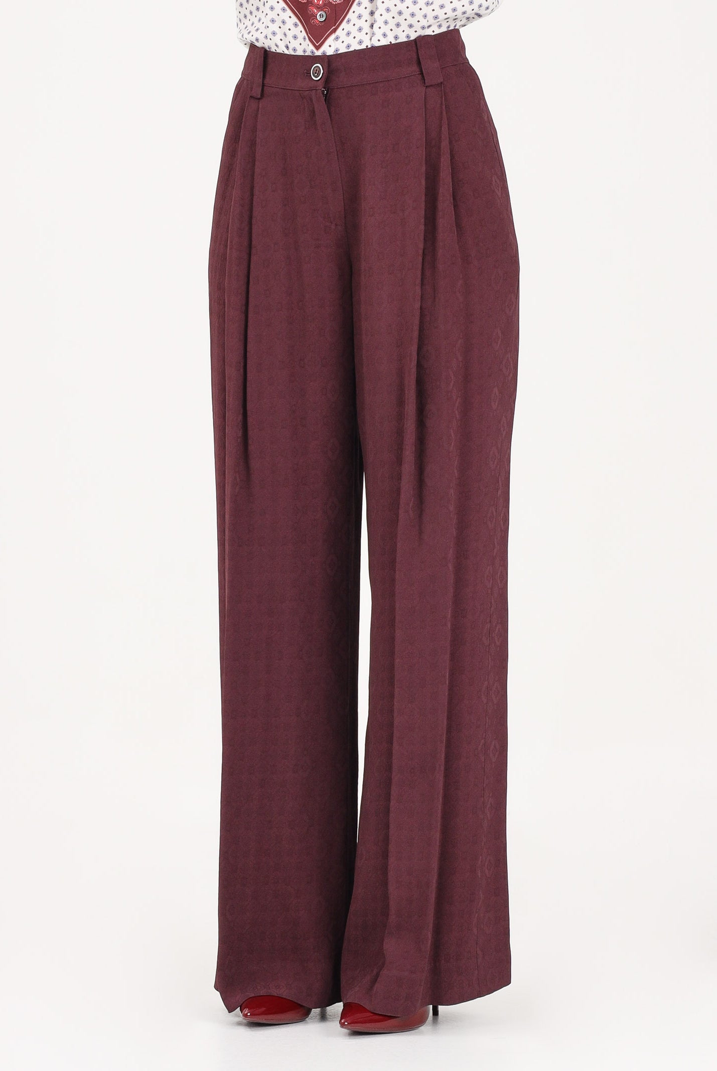 PINKO Pantalone elegante RUTH bordeaux da donna 106203A33H RR7 PINKO