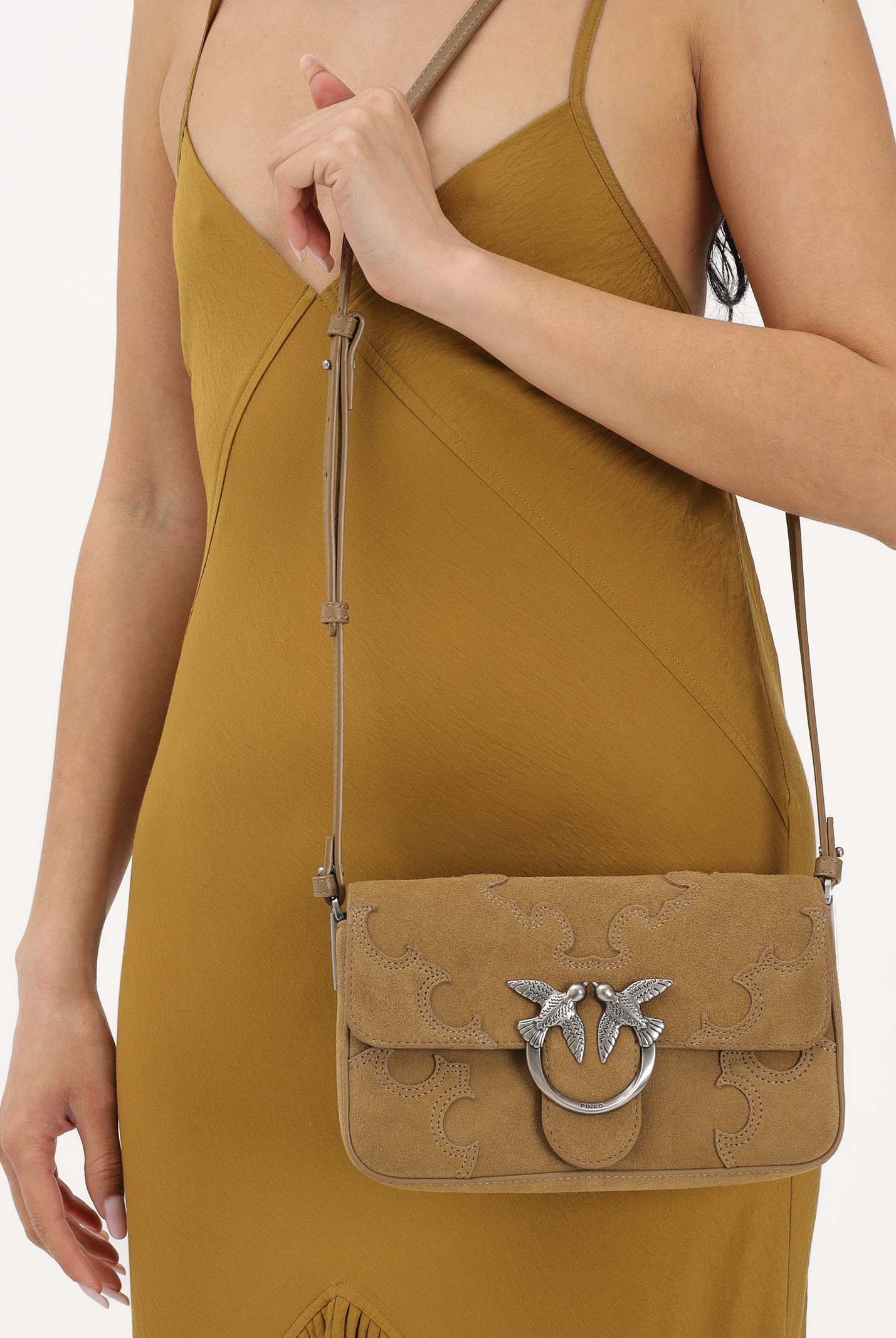 PINKO Borsa a tracolla Pinko Love One Mini Slouchy kiwi da donna 106244A0F6 L22O PINKO