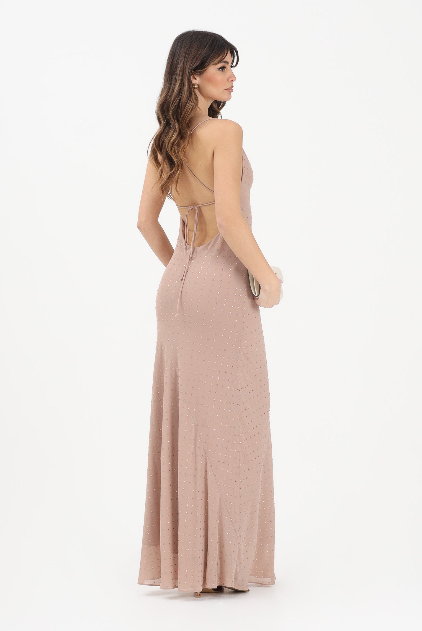 PINKO Abito lungo FARRO nude da donna 106299A32X Q24 PINKO