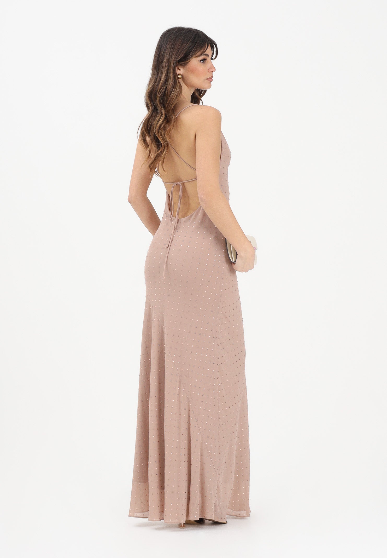 PINKO Abito lungo FARRO nude da donna 106299A32X Q24 PINKO