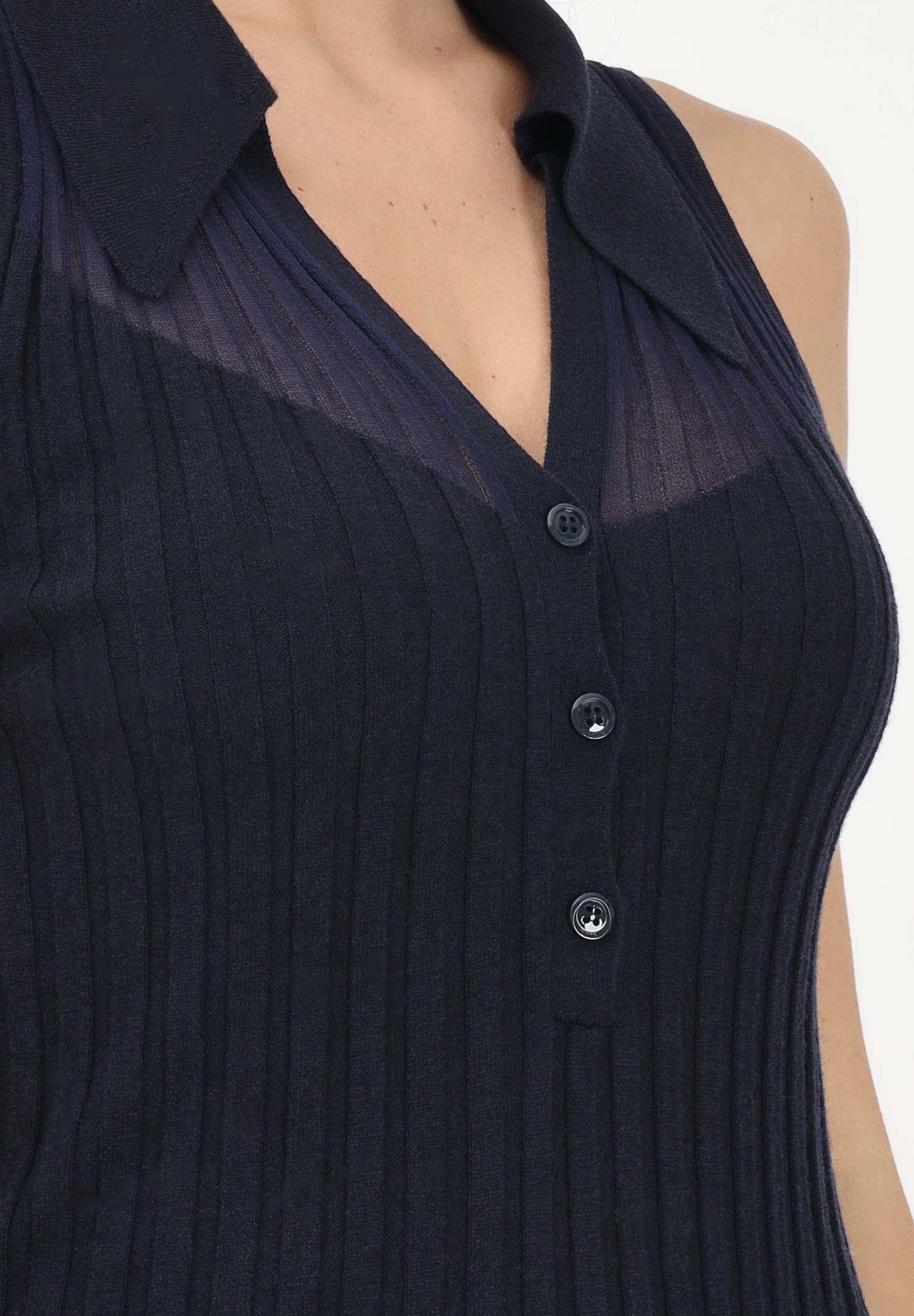 PINKO Canotta a polo FOSCHIA blu da donna 106318A34B G56 PINKO
