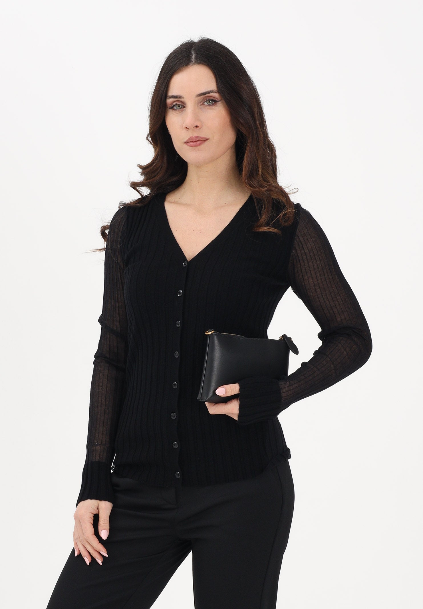 PINKO Cardigan CALDO nero da donna 106321A34B Z99 PINKO
