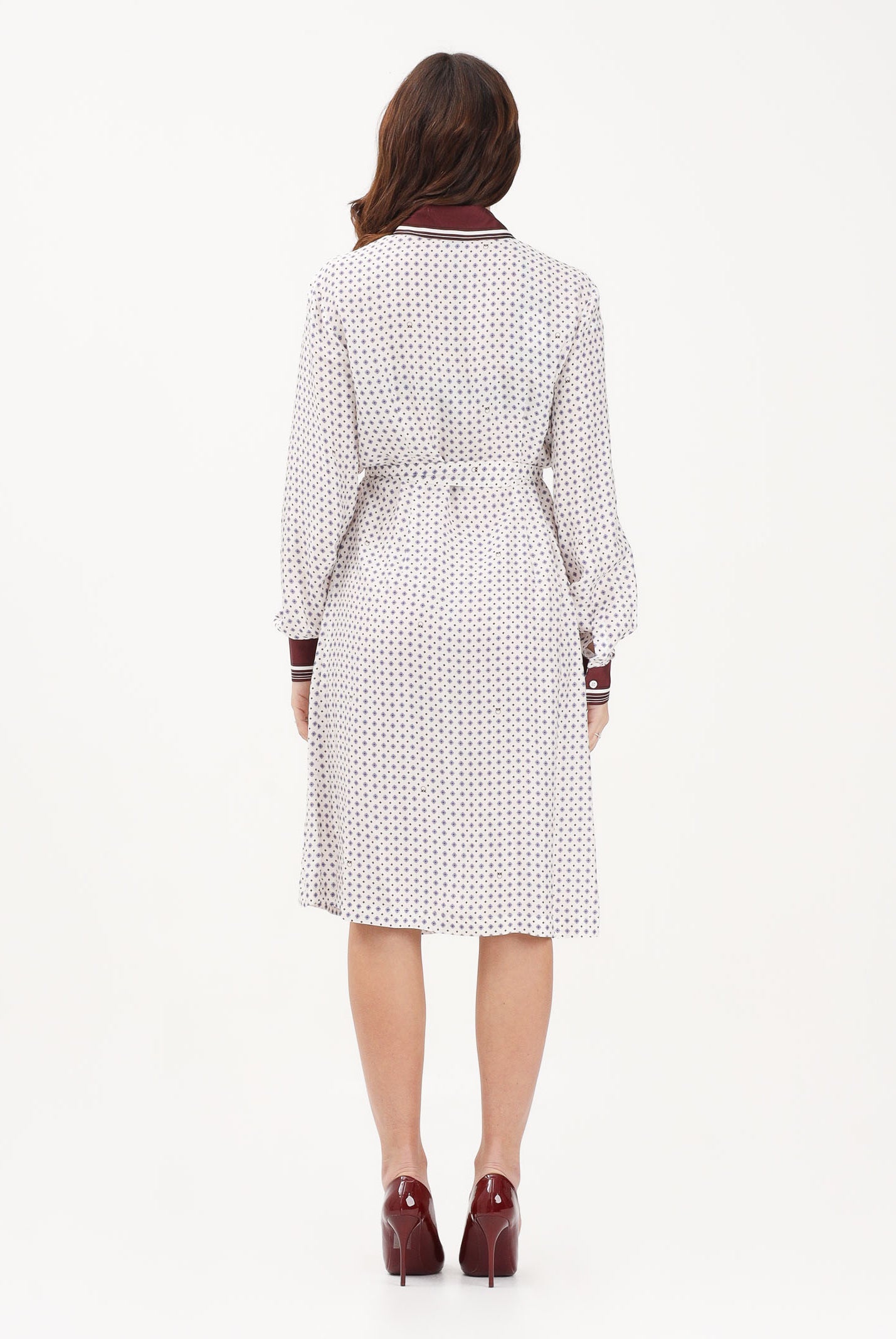 PINKO Abito midi ELICIA bianco da donna 106331A34R BBA PINKO