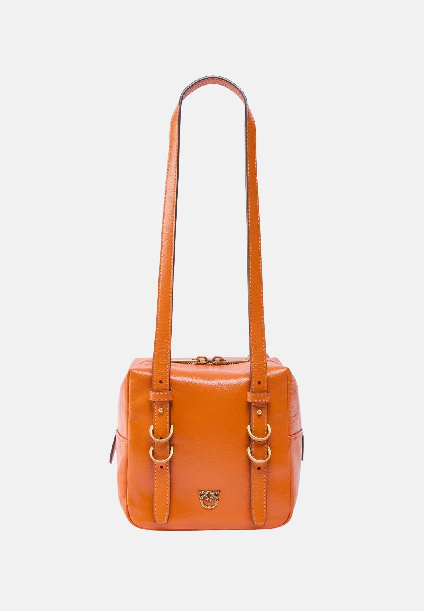 PINKO Borsa a spalla Cubic Bag arancione da donna 106465A315 A76Q PINKO