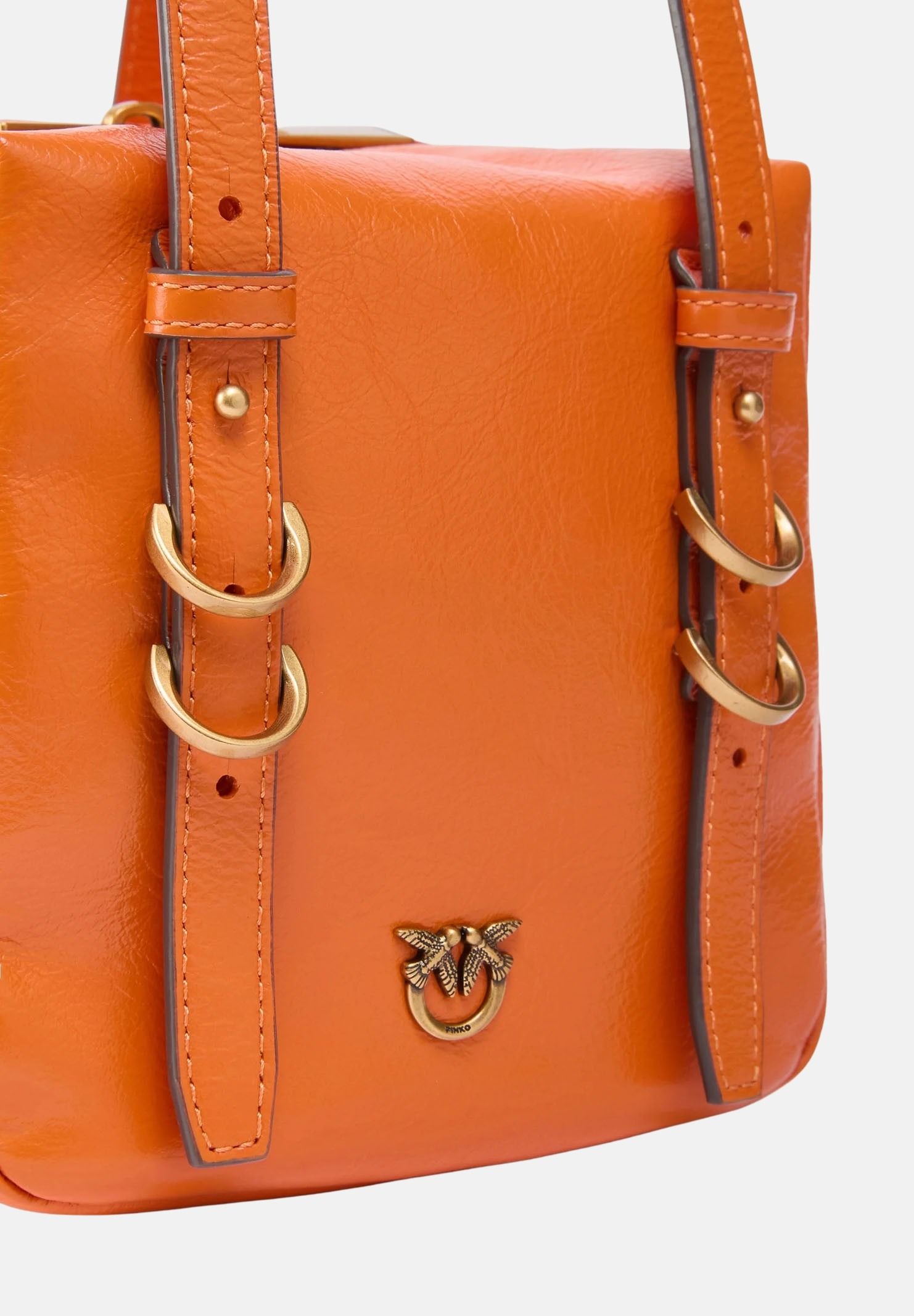 PINKO Borsa a spalla Cubic Bag arancione da donna 106465A315 A76Q PINKO