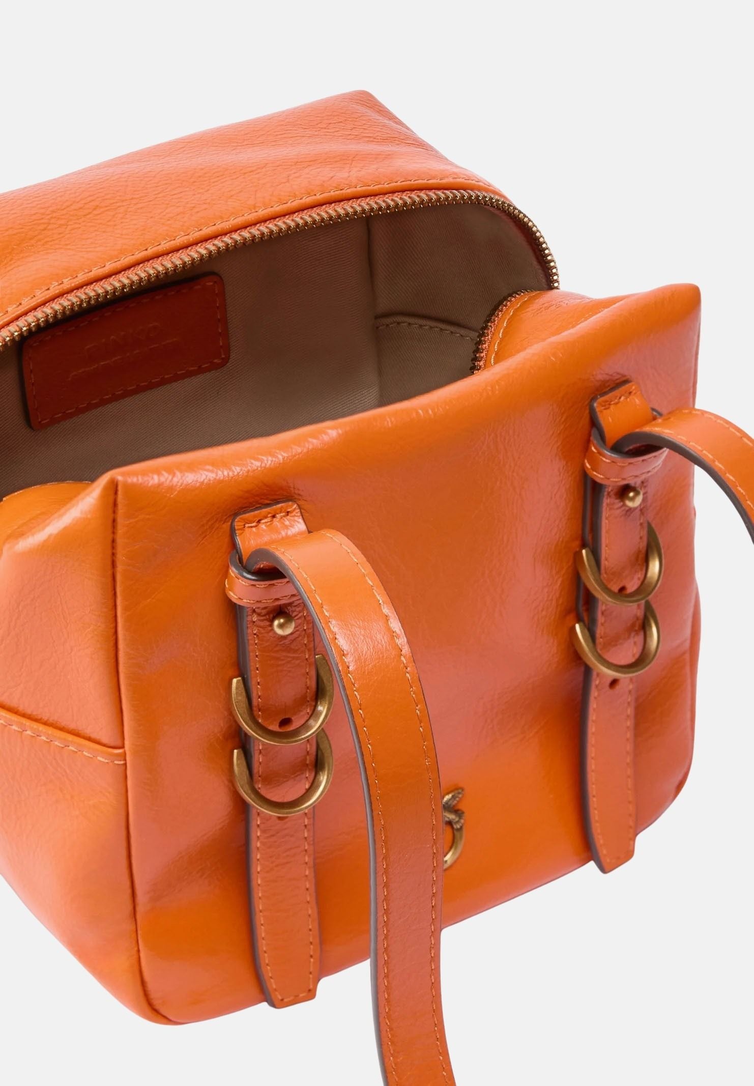PINKO Borsa a spalla Cubic Bag arancione da donna 106465A315 A76Q PINKO