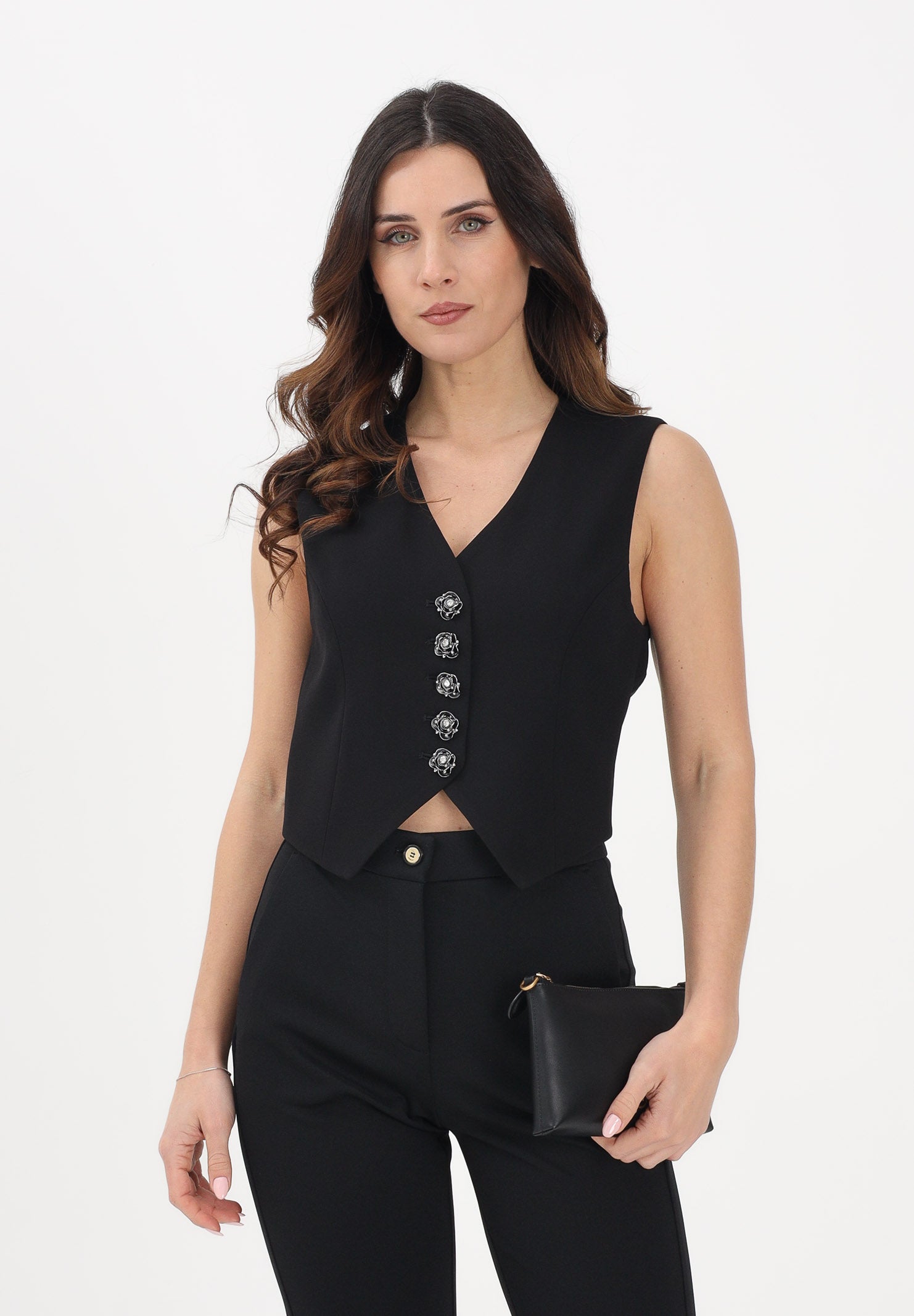 PINKO Gilet GIUGGIOLO nero da donna 106593A2Q2 Z99 PINKO