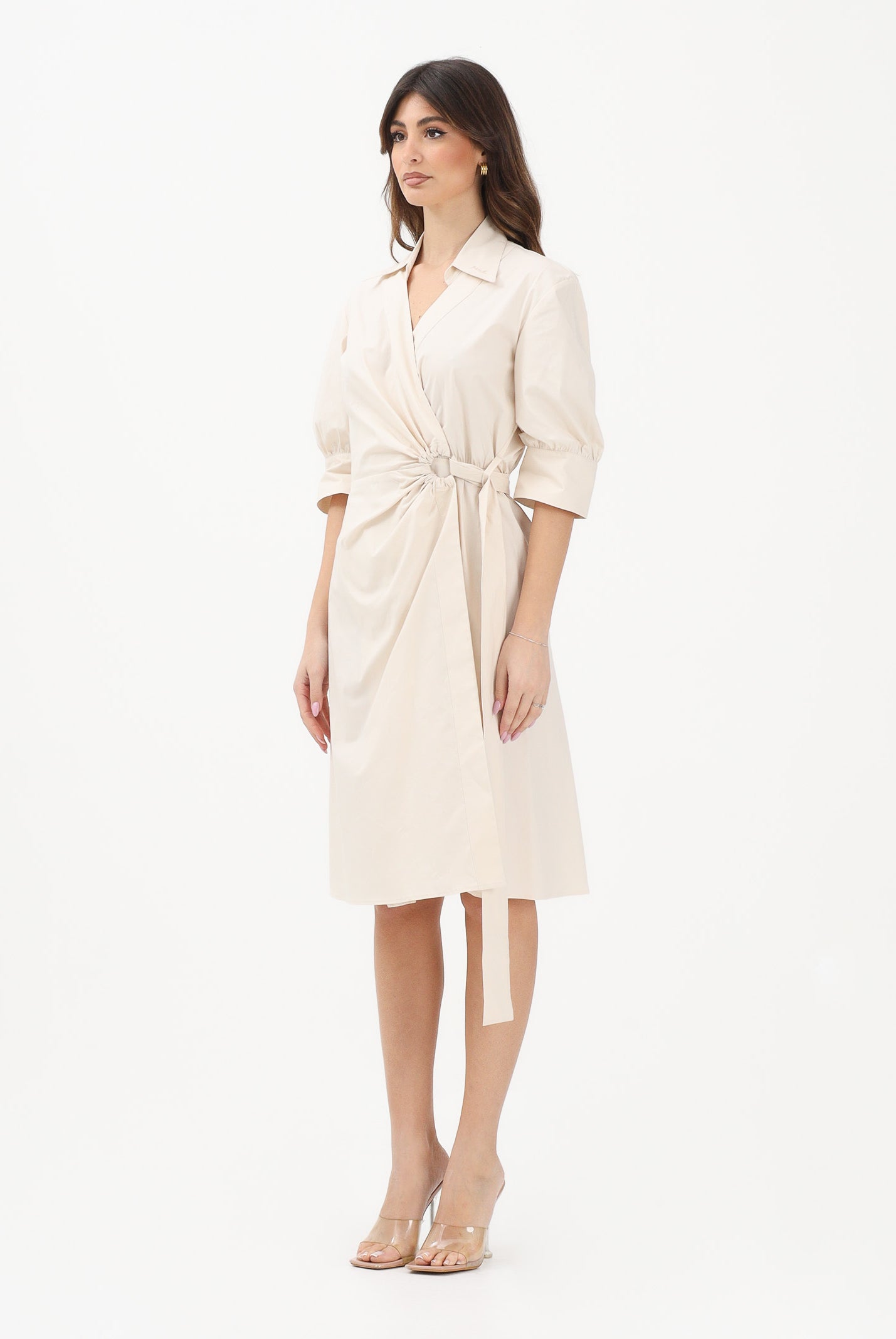 PINKO Abito midi ALINE beige da donna 106602A35Q C03 PINKO