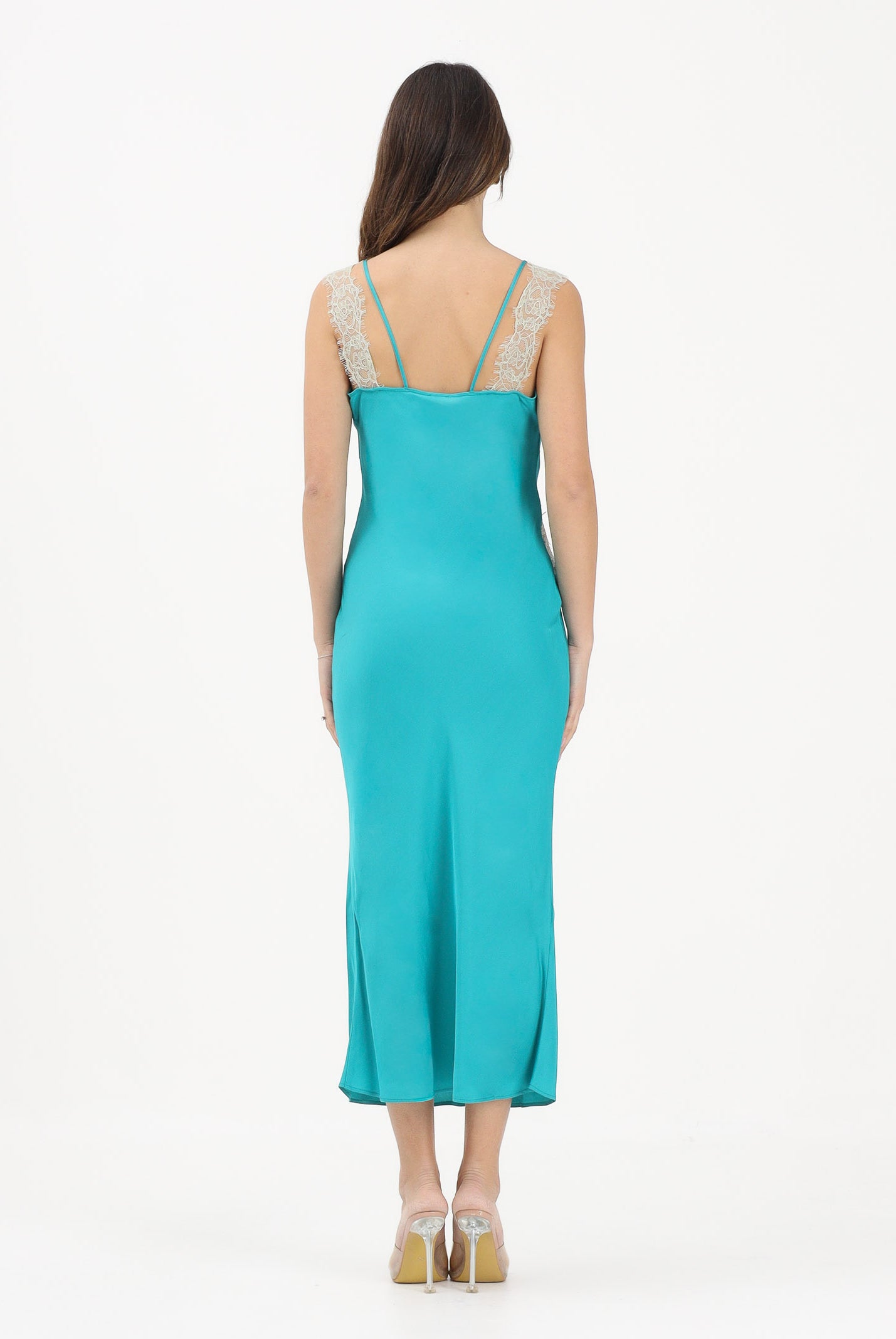 PINKO Abito midi ANISE turchese da donna 106624A385 V77 PINKO