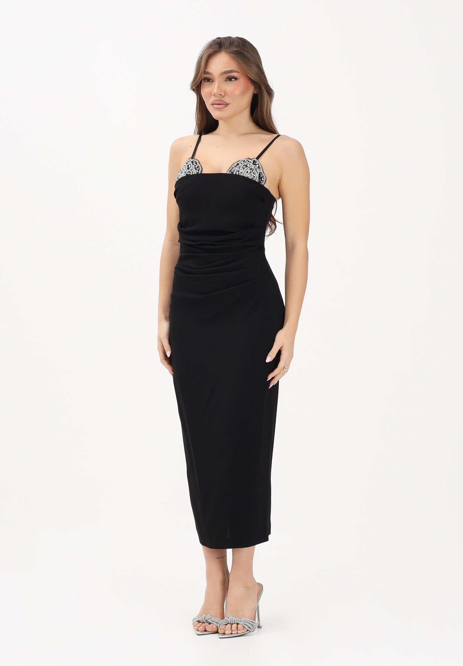 PINKO Abito midi CARRUBA nero da donna 106637A31P Z99 PINKO