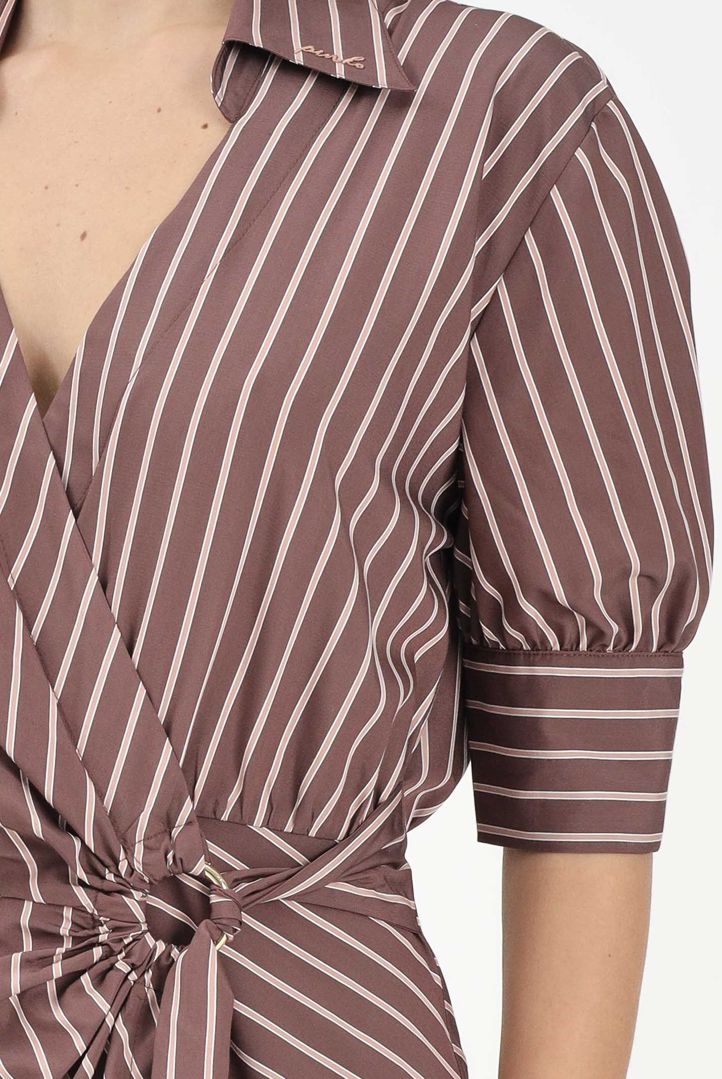 PINKO Abito lungo ALEXANDRA marrone da donna 106669A33Q LN1 PINKO