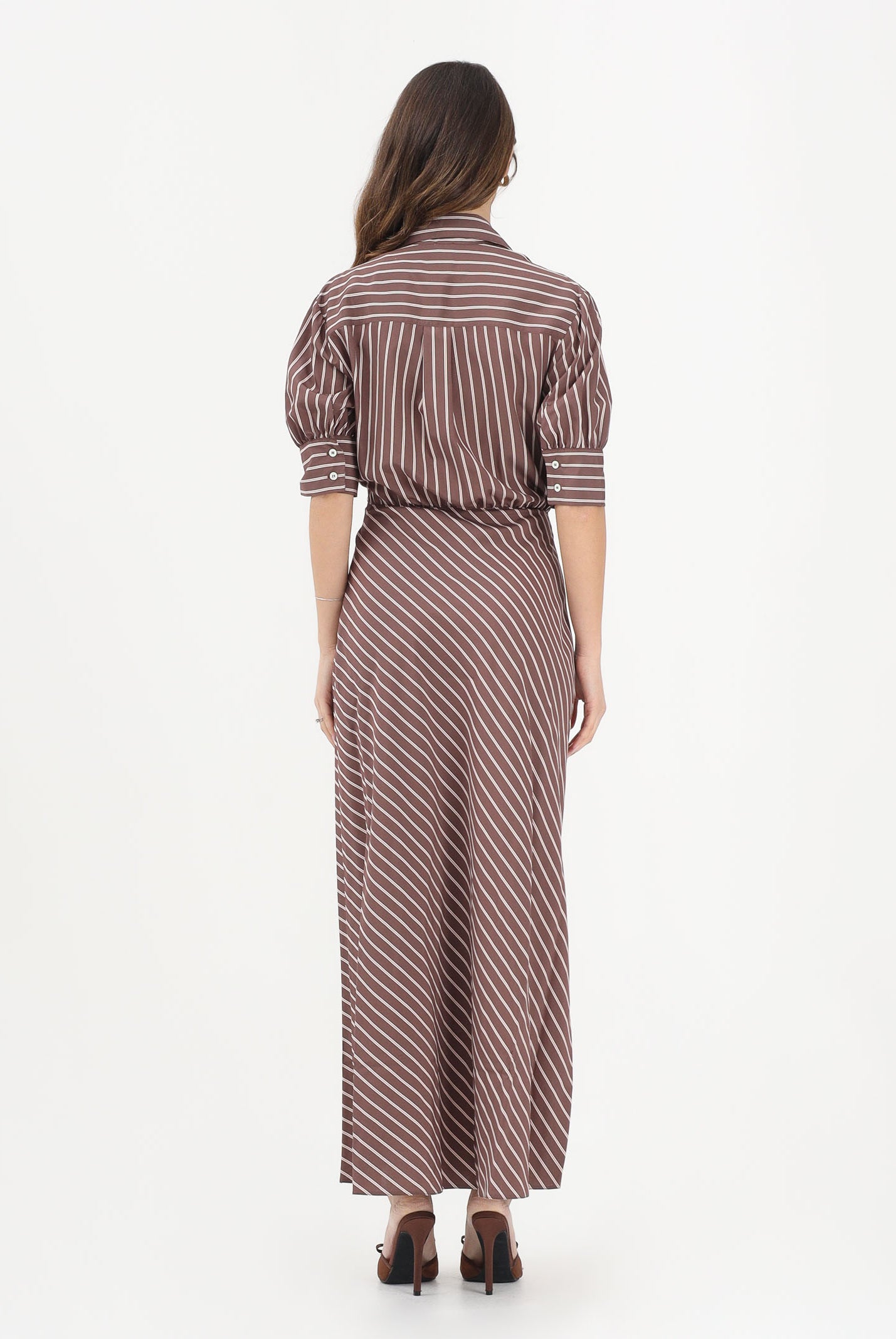 PINKO Abito lungo ALEXANDRA marrone da donna 106669A33Q LN1 PINKO