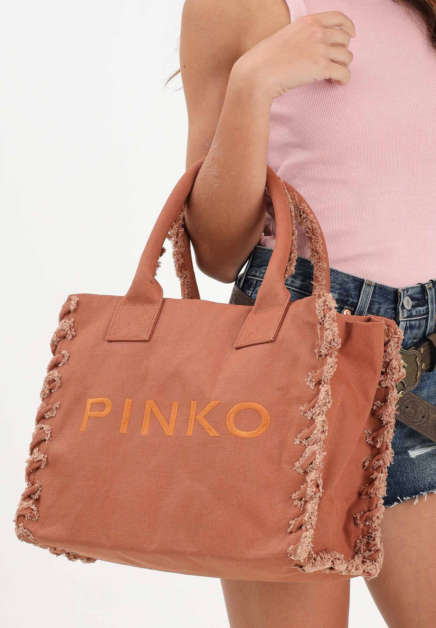 PINKO Shopper Beach biscotto da donna 106673A3A4 L08 PINKO