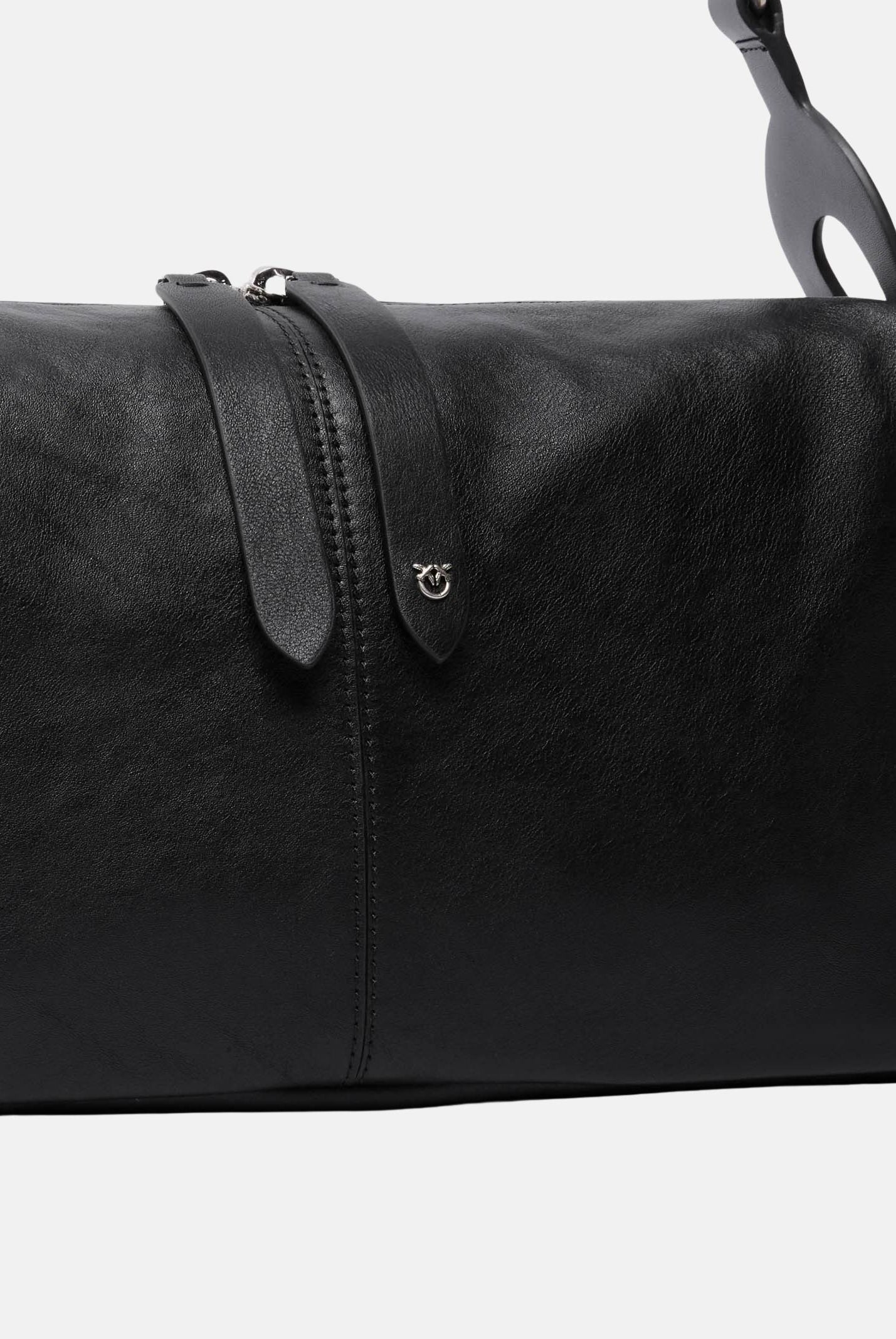 PINKO Borsa a spalla Keeper Bag in pelle nera da donna 106676A2JG Z99O PINKO