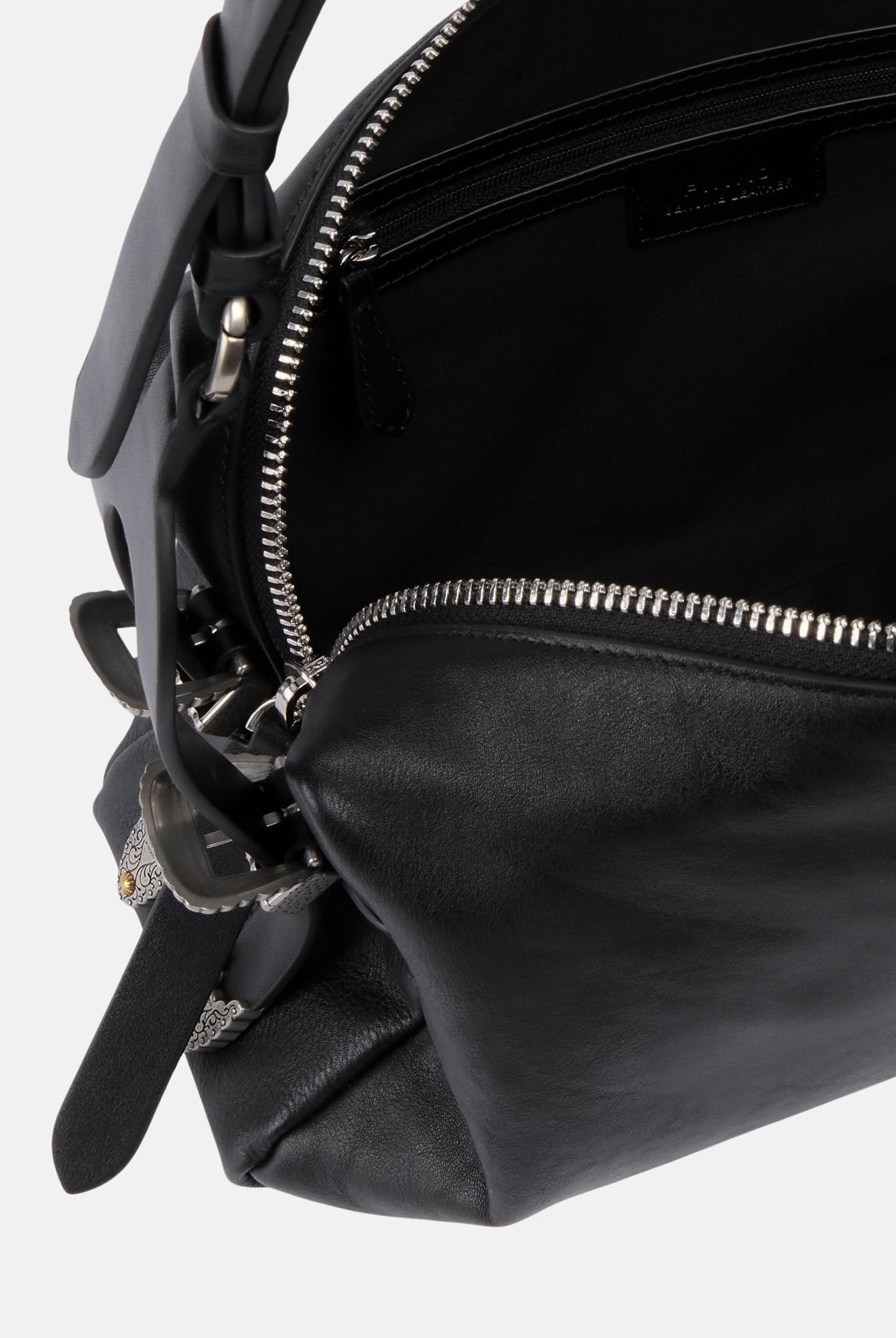 PINKO Borsa a spalla Keeper Bag in pelle nera da donna 106676A2JG Z99O PINKO
