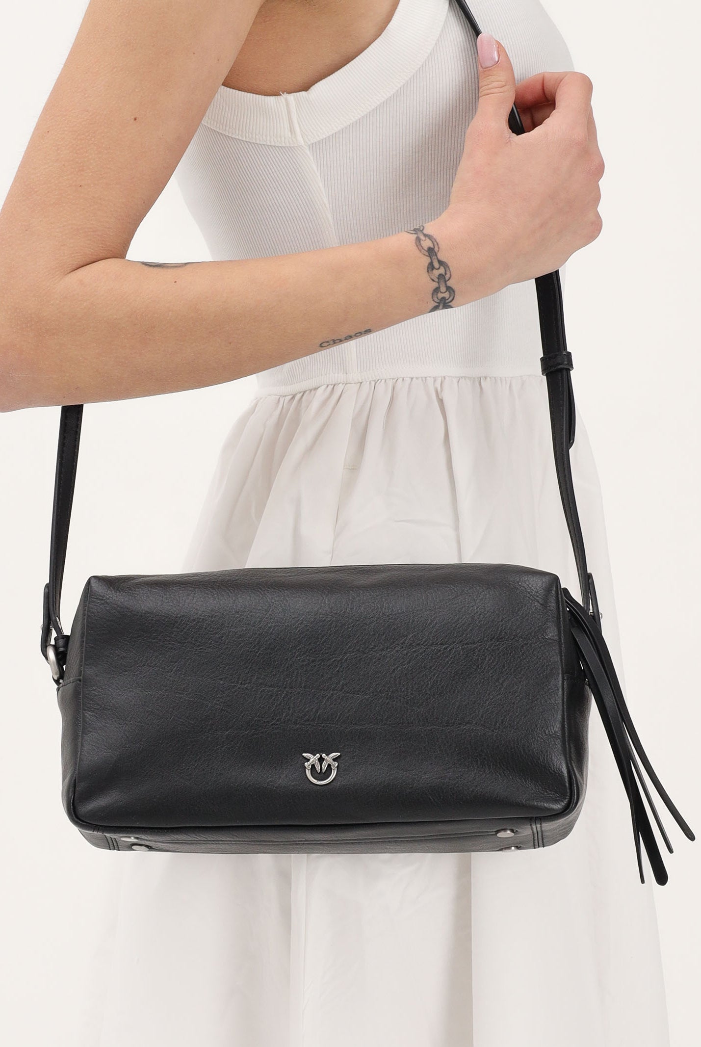 PINKO Borsa a spalla Trittico nera da donna 106761A2JG Z99O PINKO