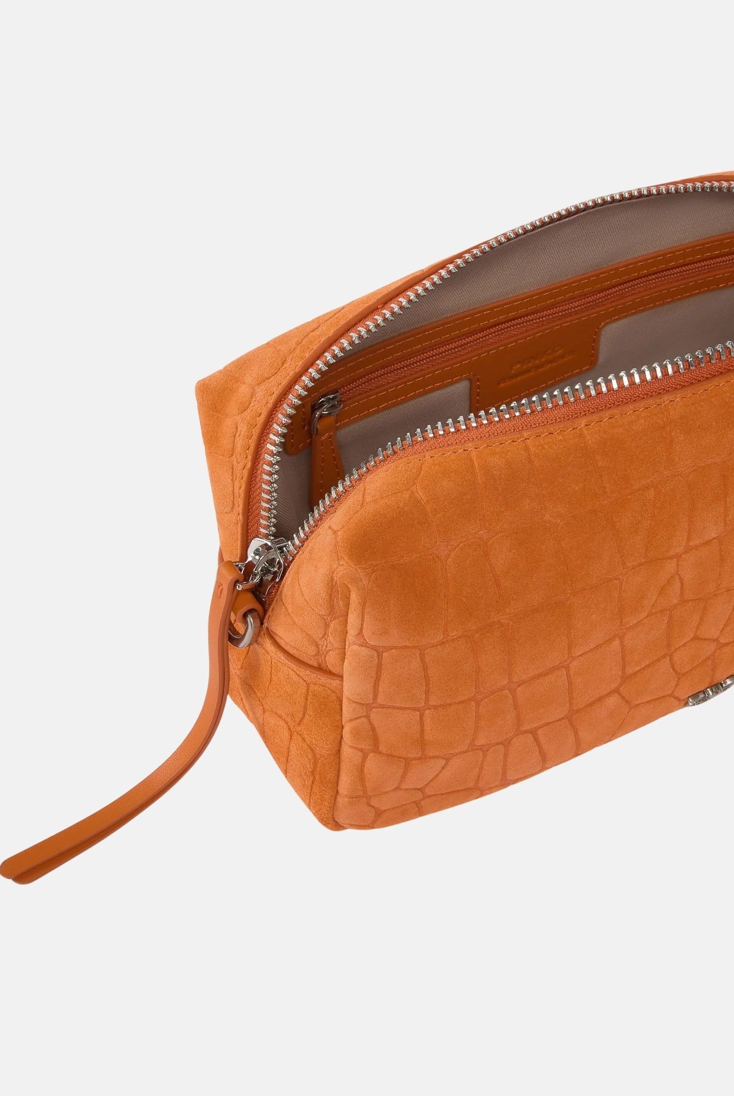 PINKO Borsa a spalla arancione da donna in pelle stampa coccodrillo 106761A2YW A76O PINKO