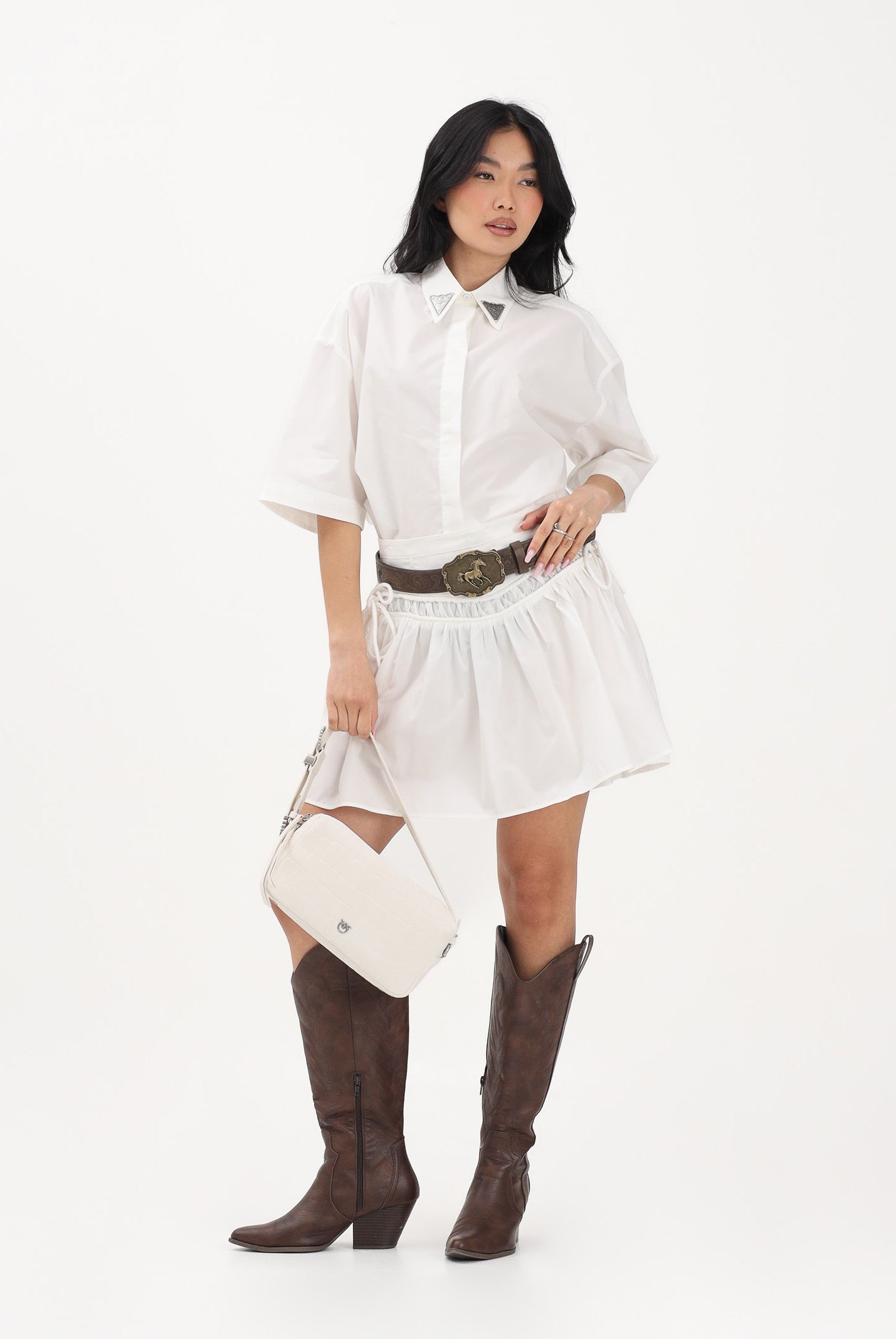 PINKO Gonna corta bianca da donna 106830A2LD Z05 PINKO