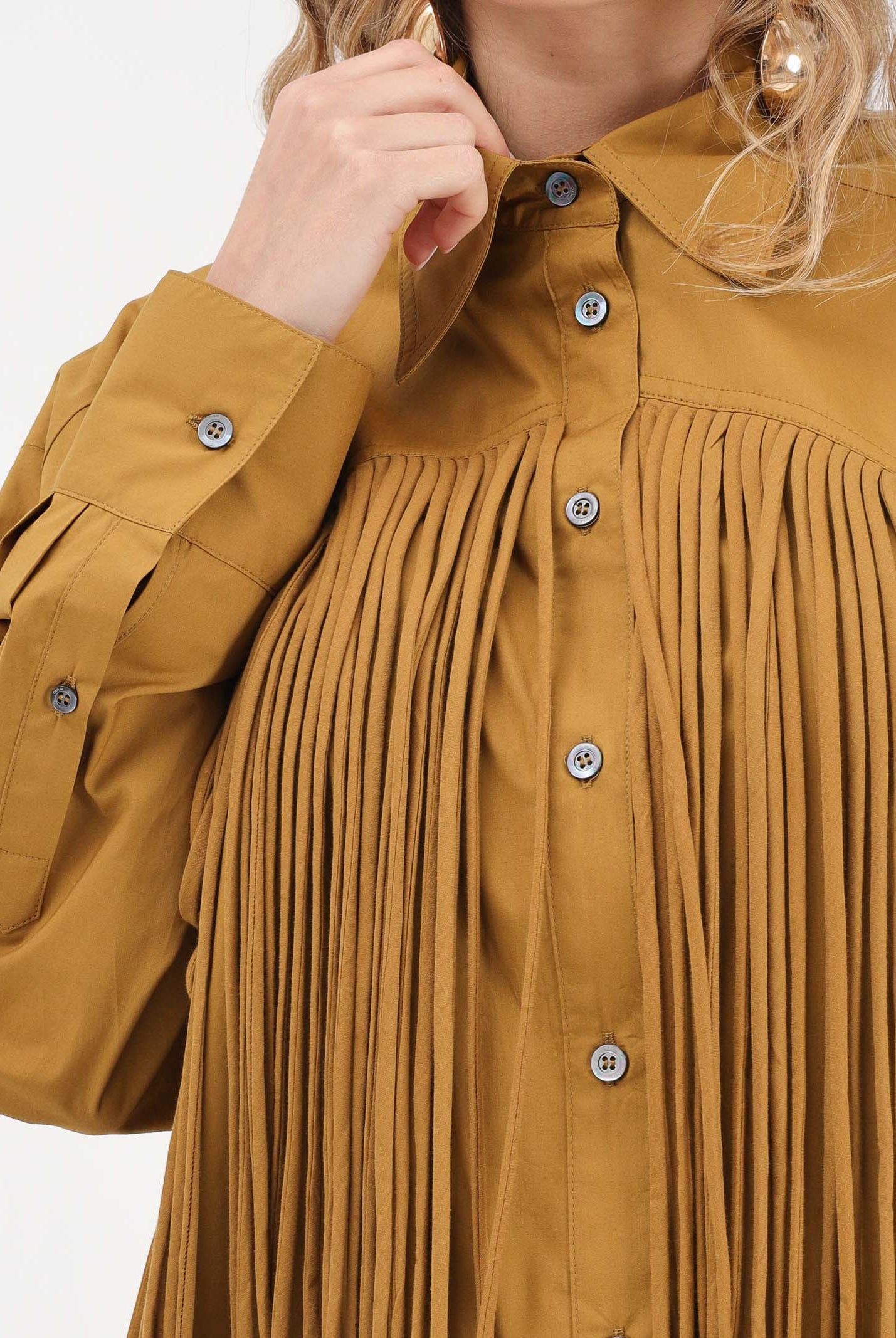 PINKO Abito corto kiwi da donna con frange 106971A2LD L25 PINKO