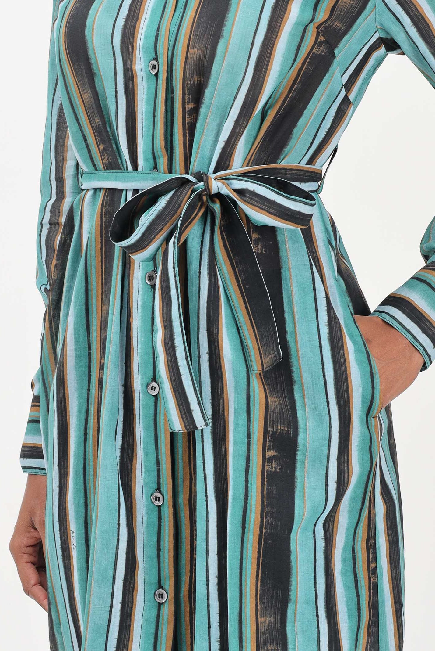 PINKO Abito midi chemisier multicolore da donna 107008A3CH SD3 PINKO