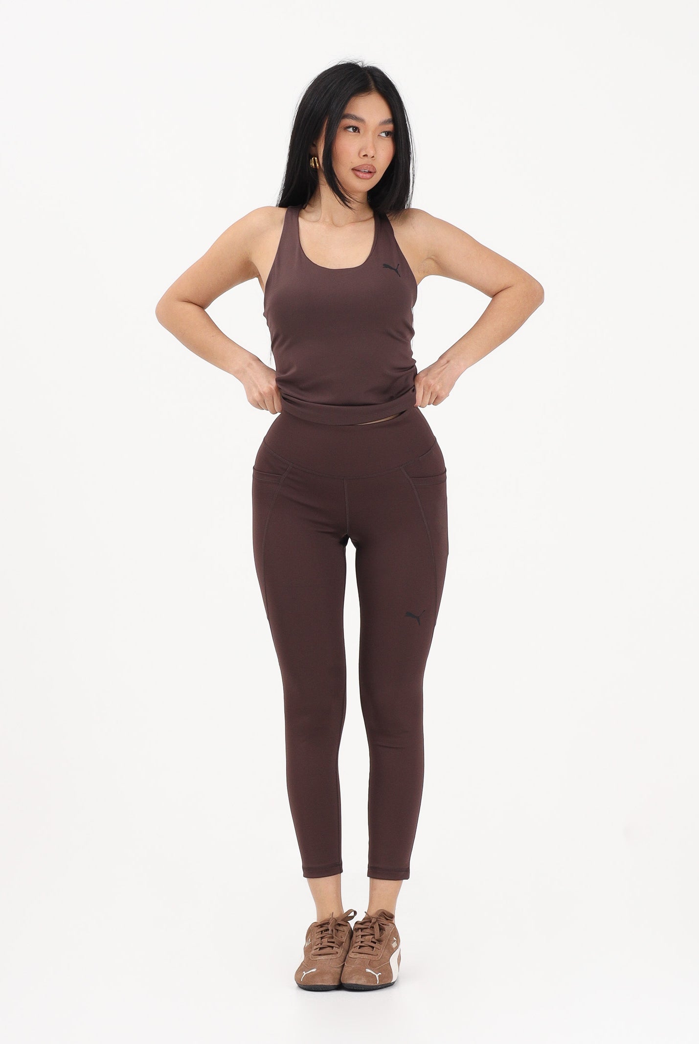 PUMA Leggings TAD ESSENTIALS 7/8 marrone da donna 525899 13 PUMA