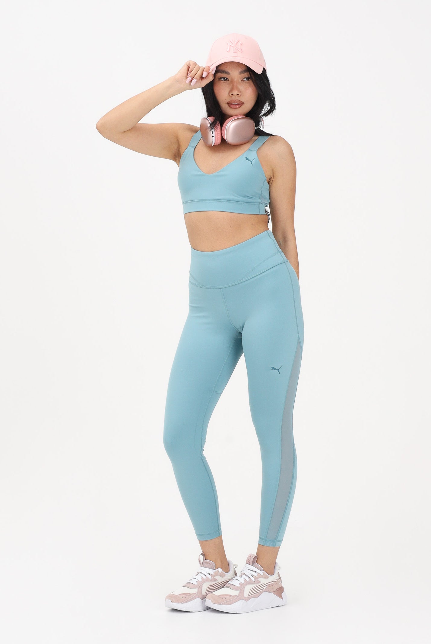 PUMA Leggings sportivo PUMA SHAPE turchese da donna 527466 46 PUMA