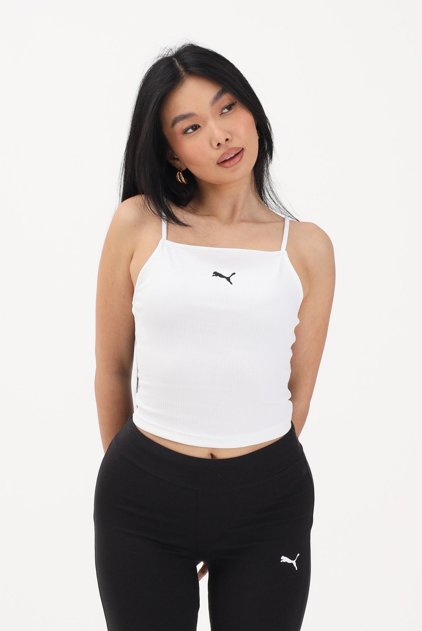PUMA Top WARDROBE ESS bianco da donna 629771 02 PUMA