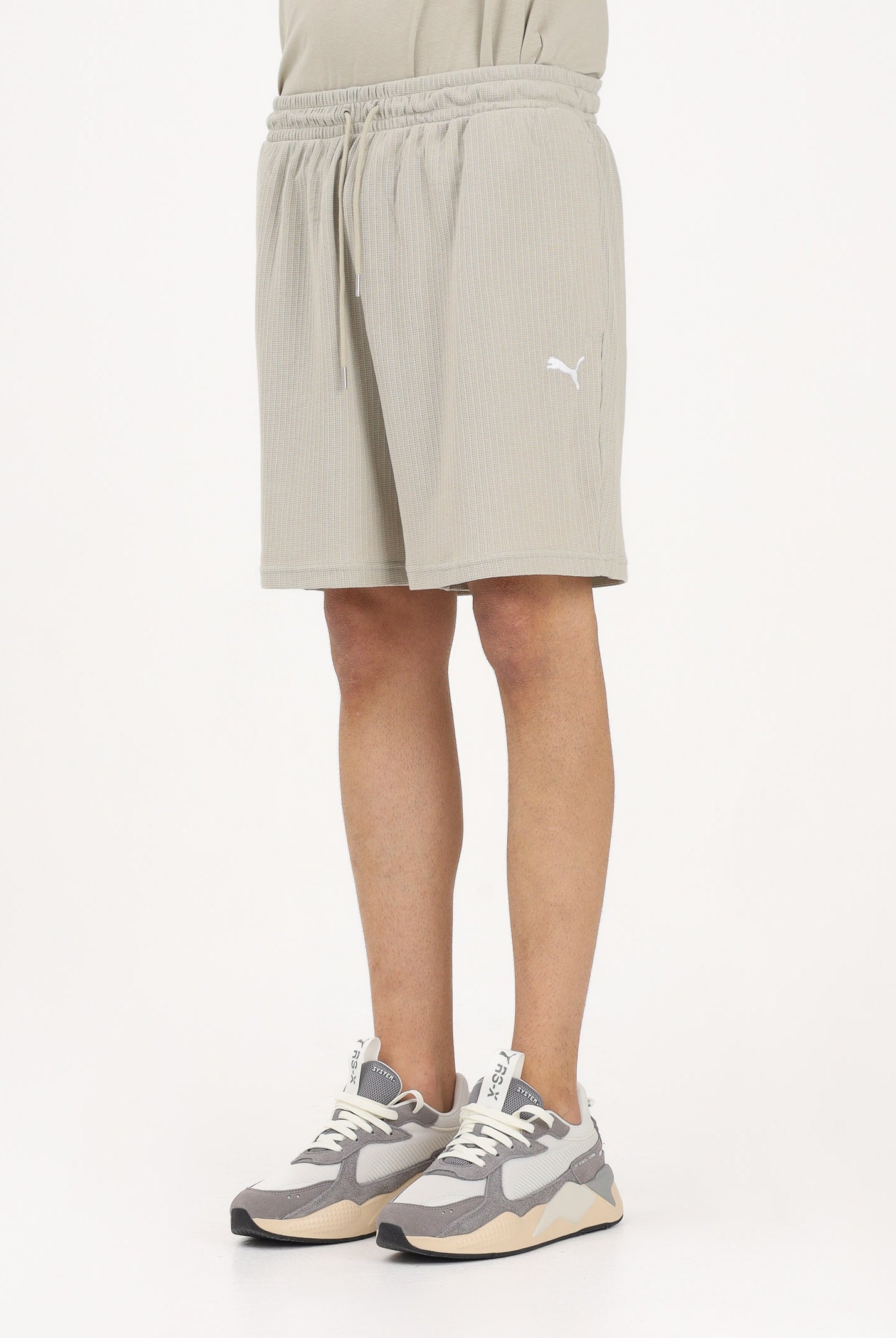PUMA Shorts sportivo Wardrobe Ess beige da uomo 634367 61 PUMA