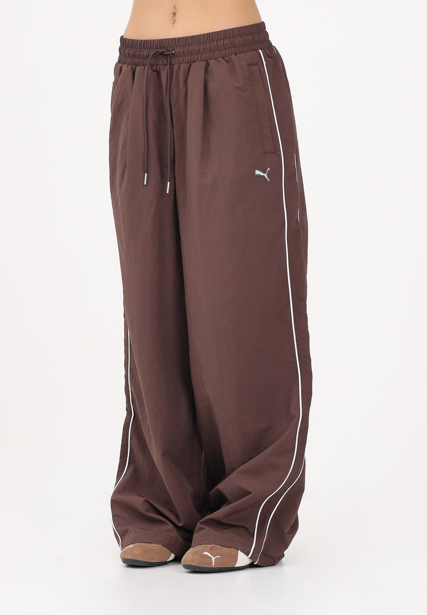 PUMA Pantalone sportivo T7 marrone da donna 634559 13 PUMA