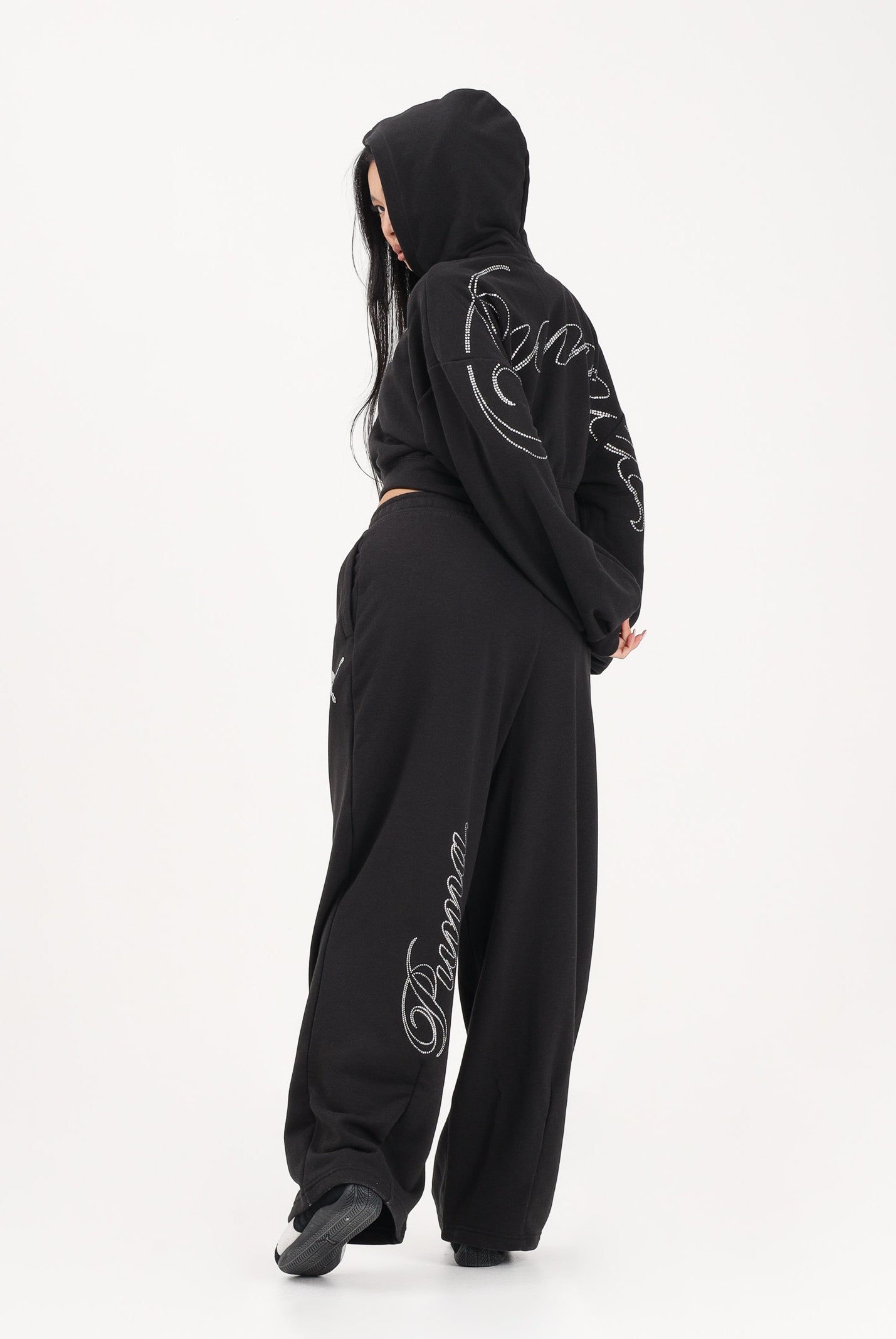 PUMA Pantalone sportivo Essentials Graphics nero da donna 634567 01 PUMA
