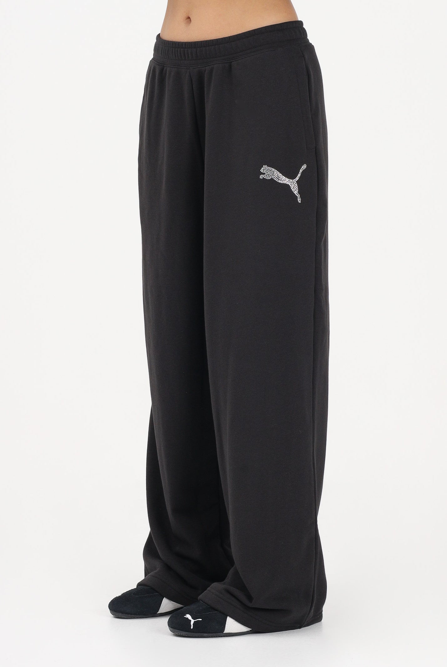 PUMA Pantalone sportivo Essentials Graphics nero da donna 634567 01 PUMA