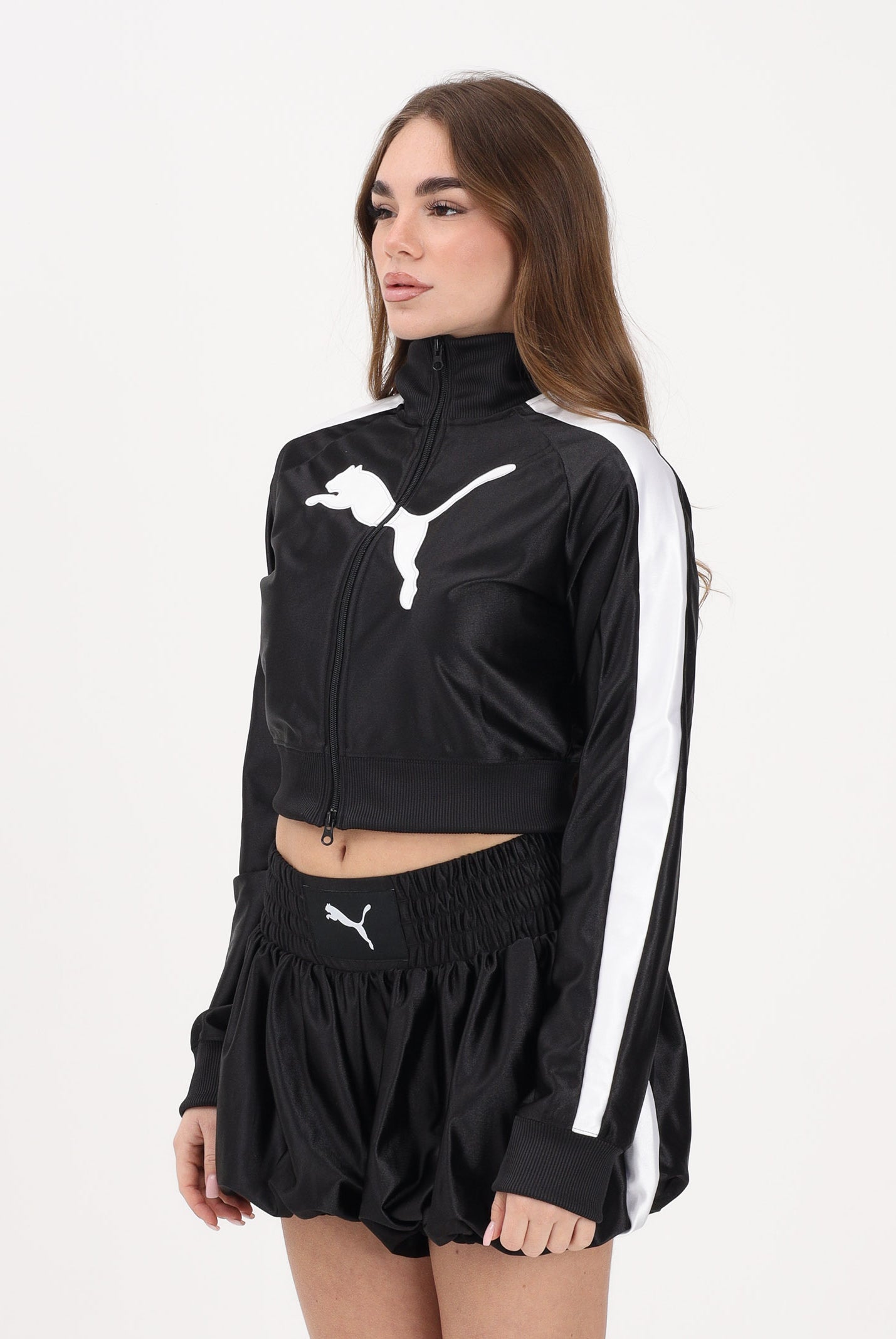 PUMA Felpa con zip FUTURE.PUMA.ARCHIVE T7 nera da donna 634592 01 PUMA