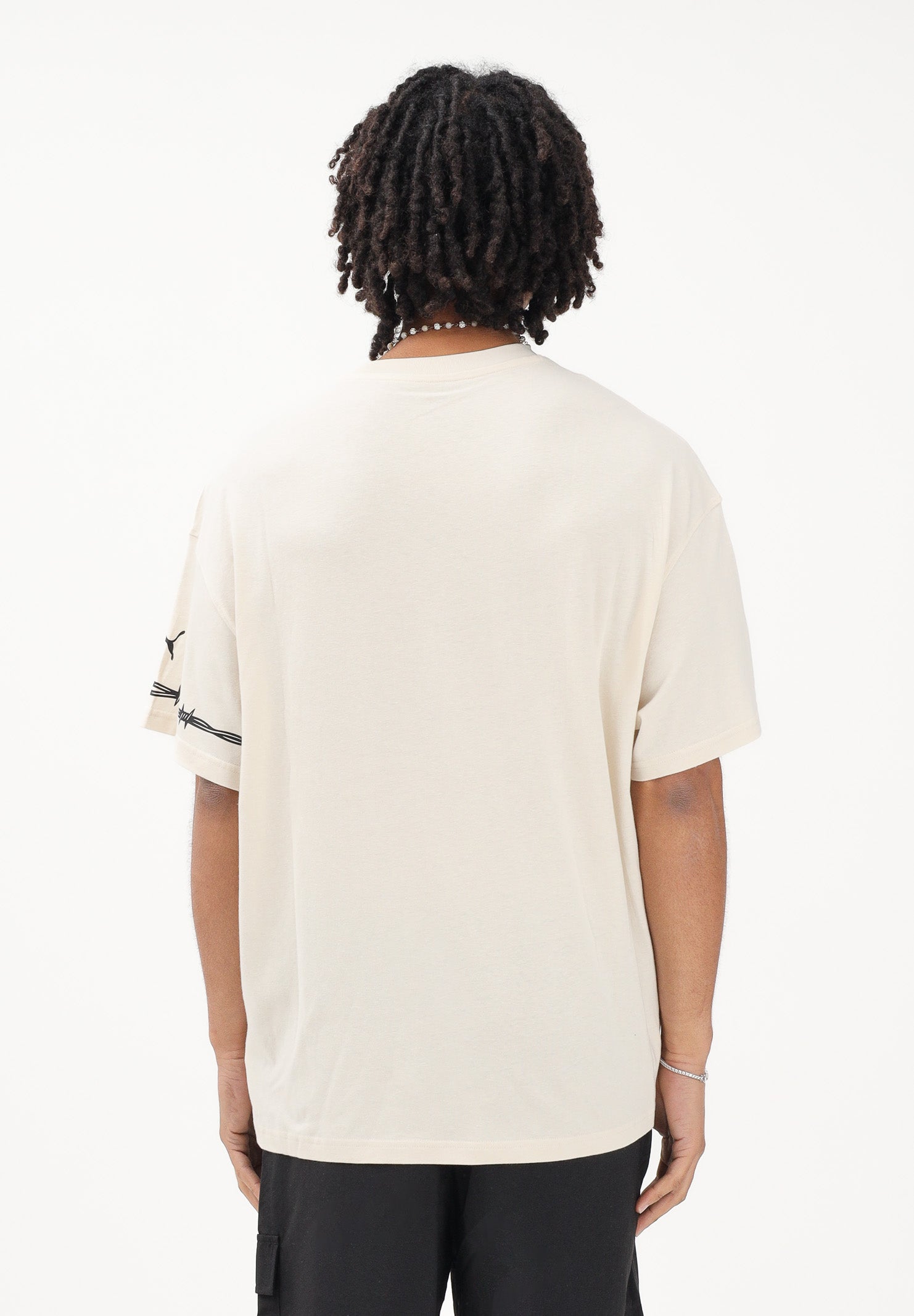 PUMA T-shirt a manica corta Swish and Ink panna da uomo 634659 01 PUMA