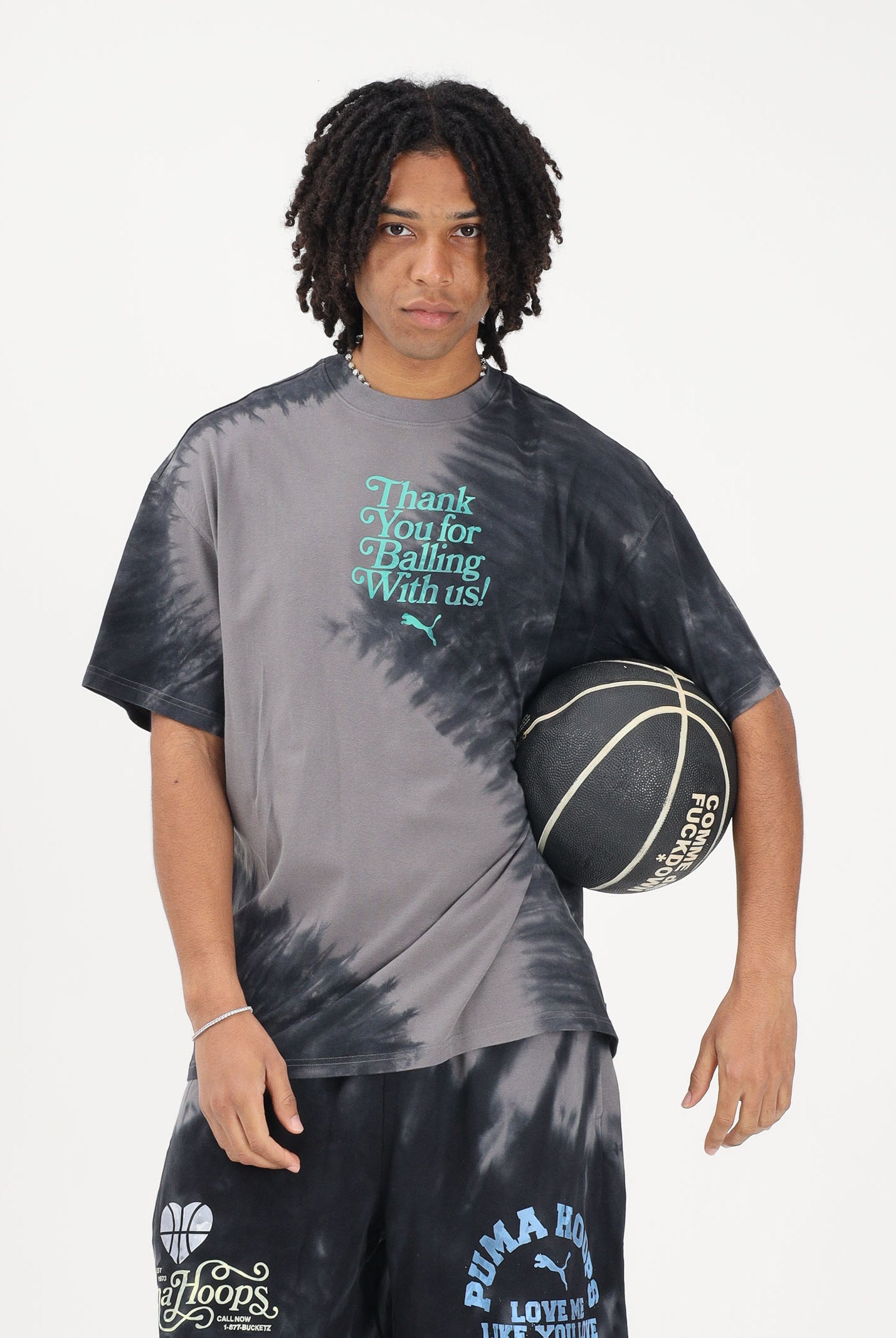 PUMA T-shirt a manica corta What The Fun grigia da uomo 635002 01 PUMA