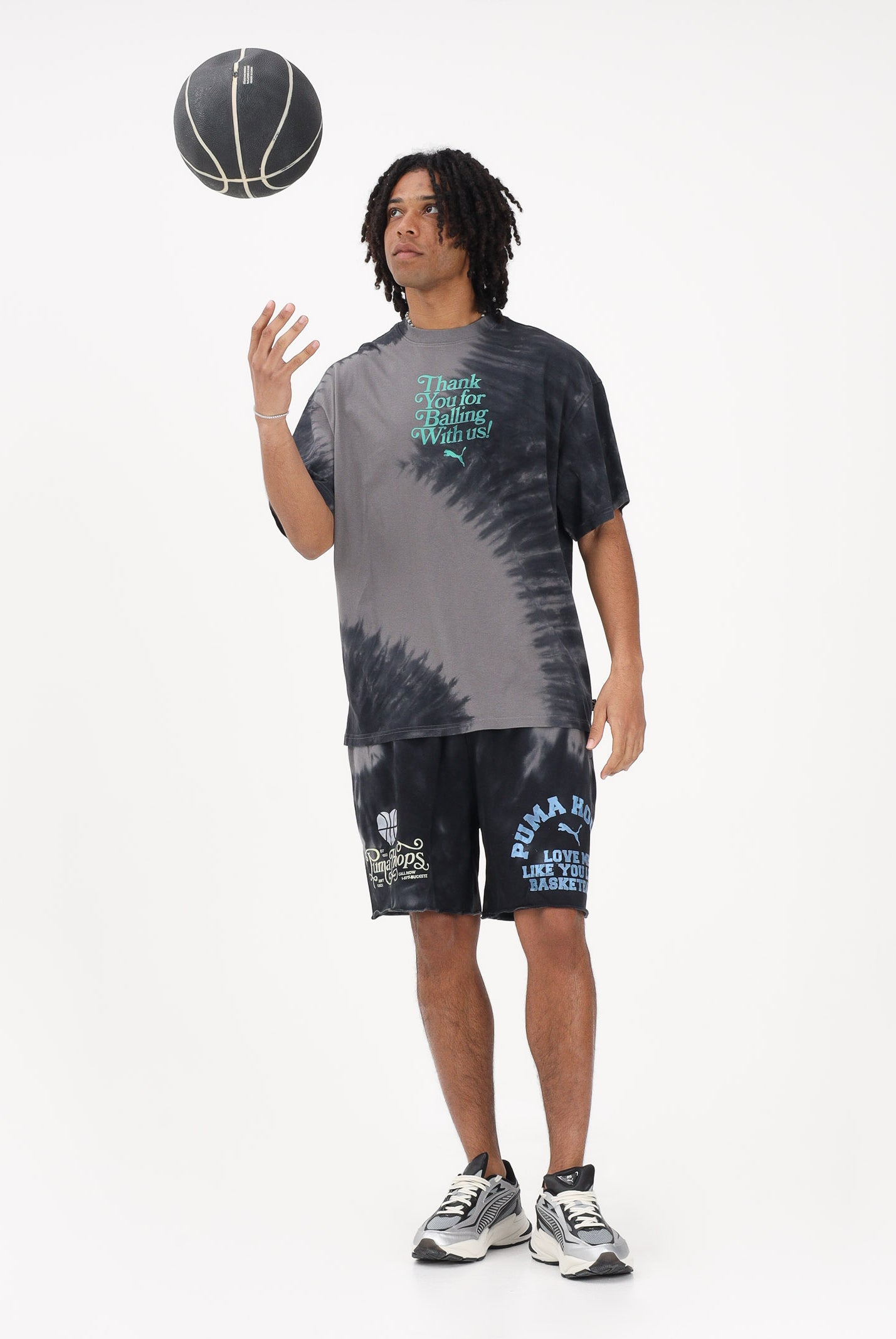 PUMA T-shirt a manica corta What The Fun grigia da uomo 635002 01 PUMA