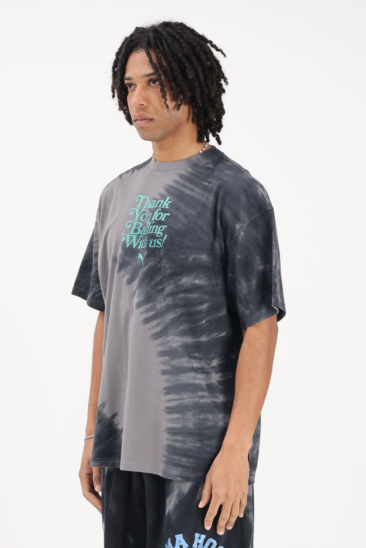 PUMA T-shirt a manica corta What The Fun grigia da uomo 635002 01 PUMA