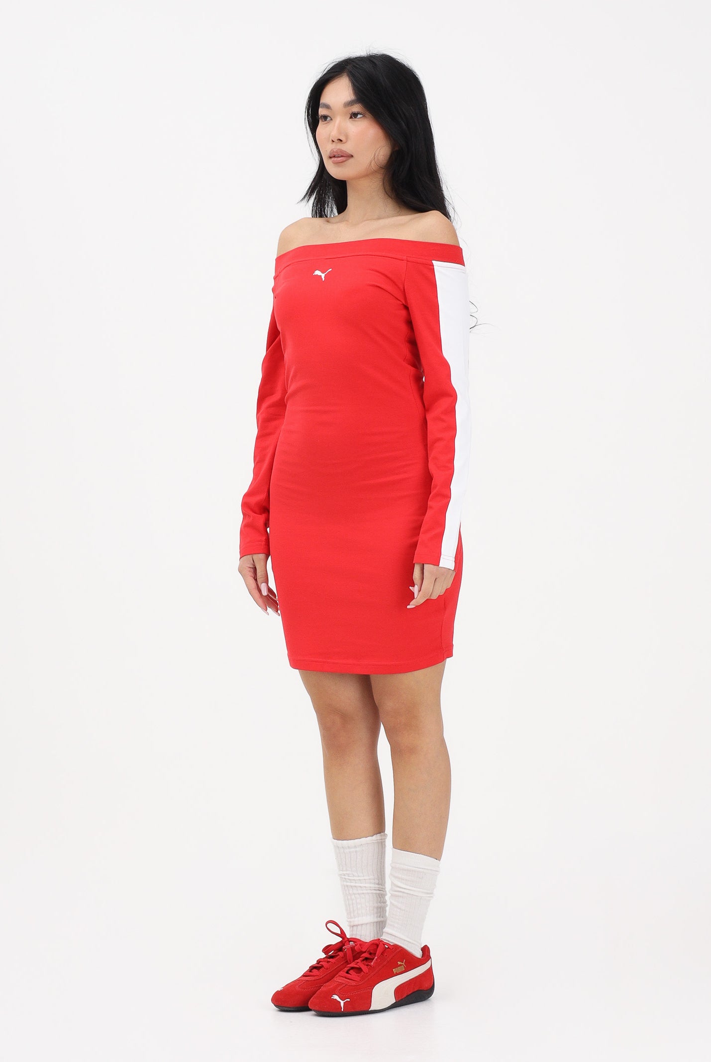PUMA Abito corto T7 rosso da donna 635383 11 PUMA