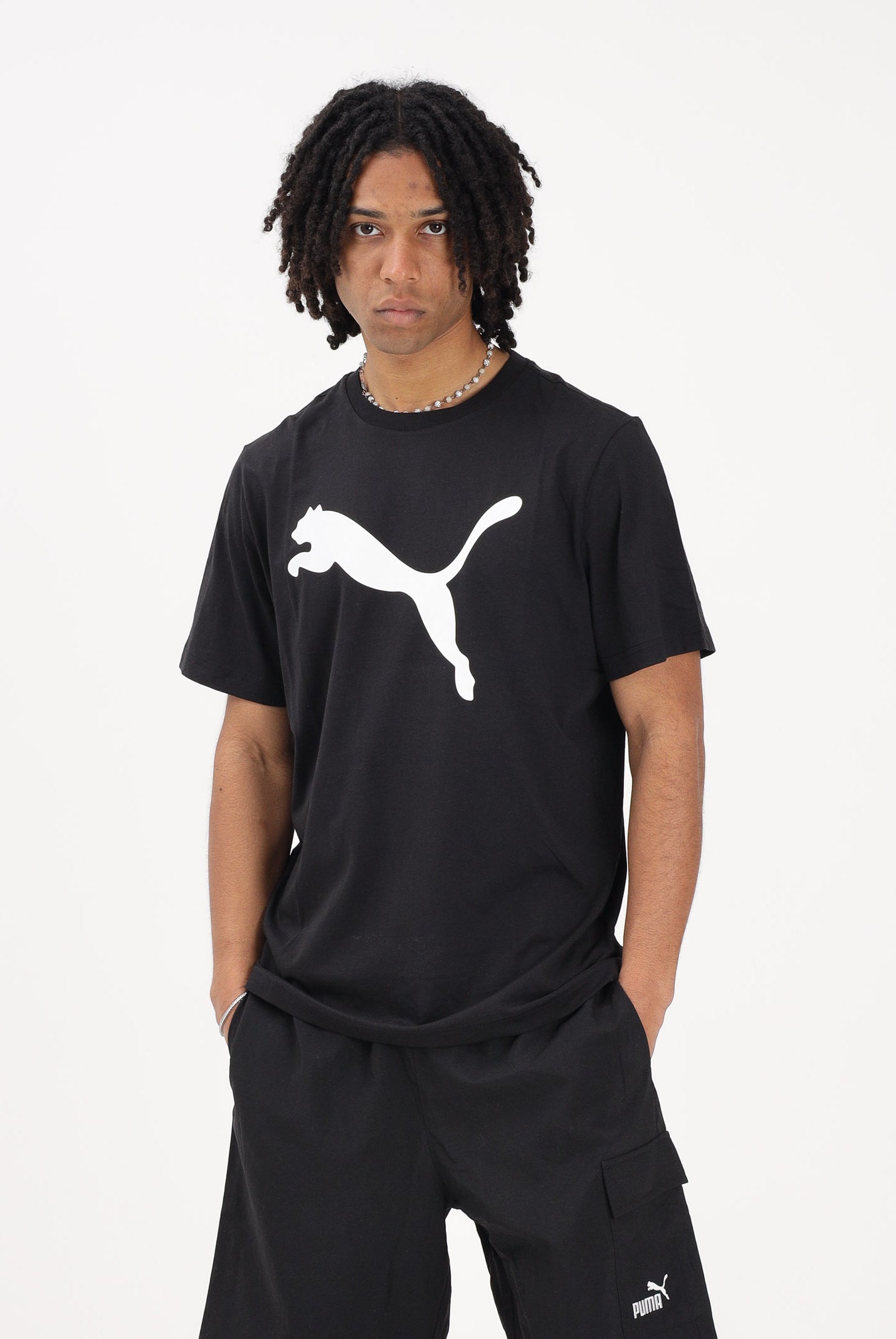 PUMA T-shirt a manica corta Ess nera da uomo 682536 01 PUMA