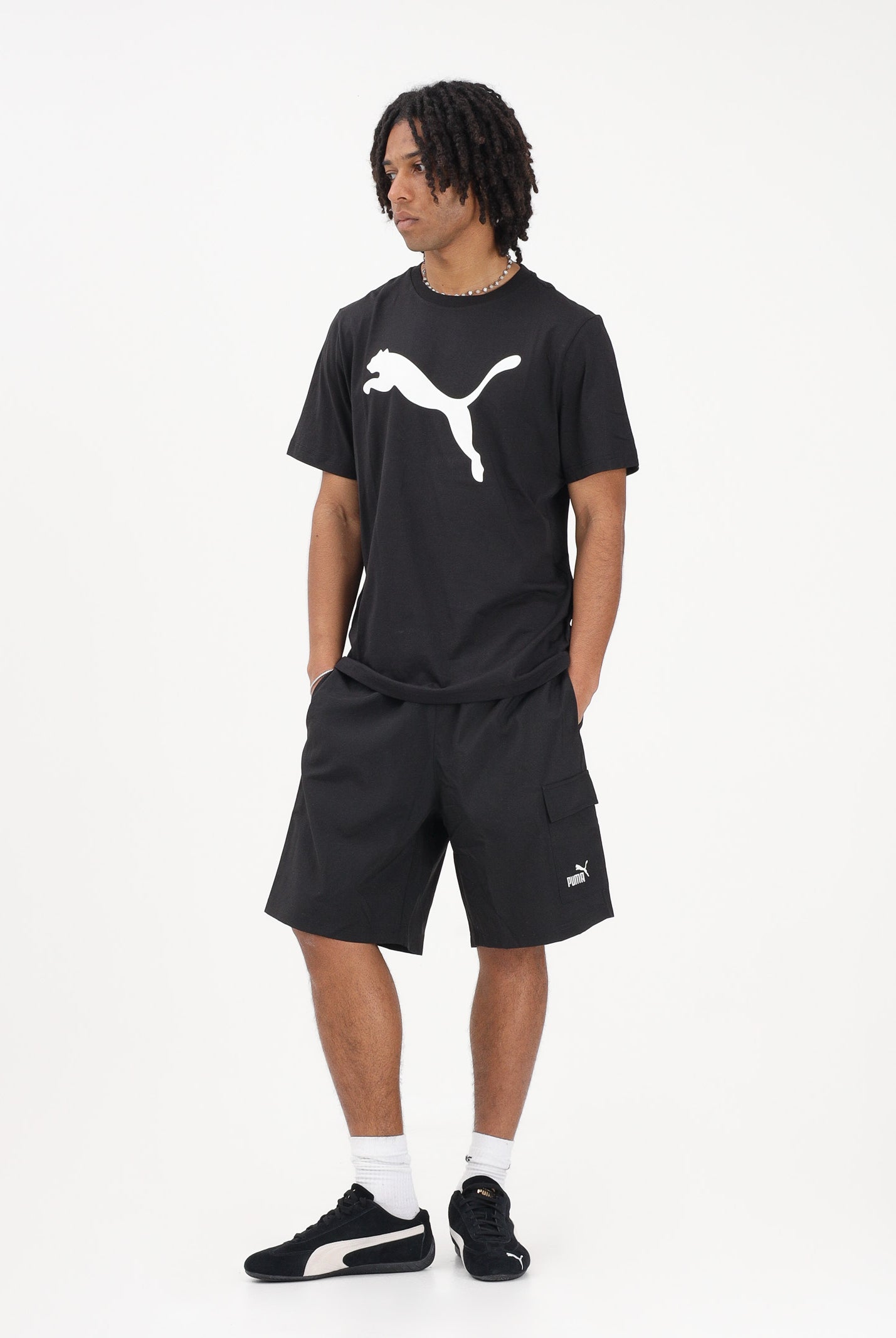 PUMA T-shirt a manica corta Ess nera da uomo 682536 01 PUMA