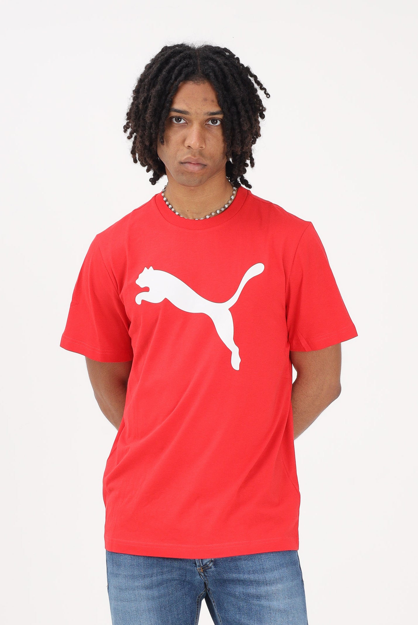 PUMA T-shirt a manica corta Ess rossa da uomo 682536 11 PUMA