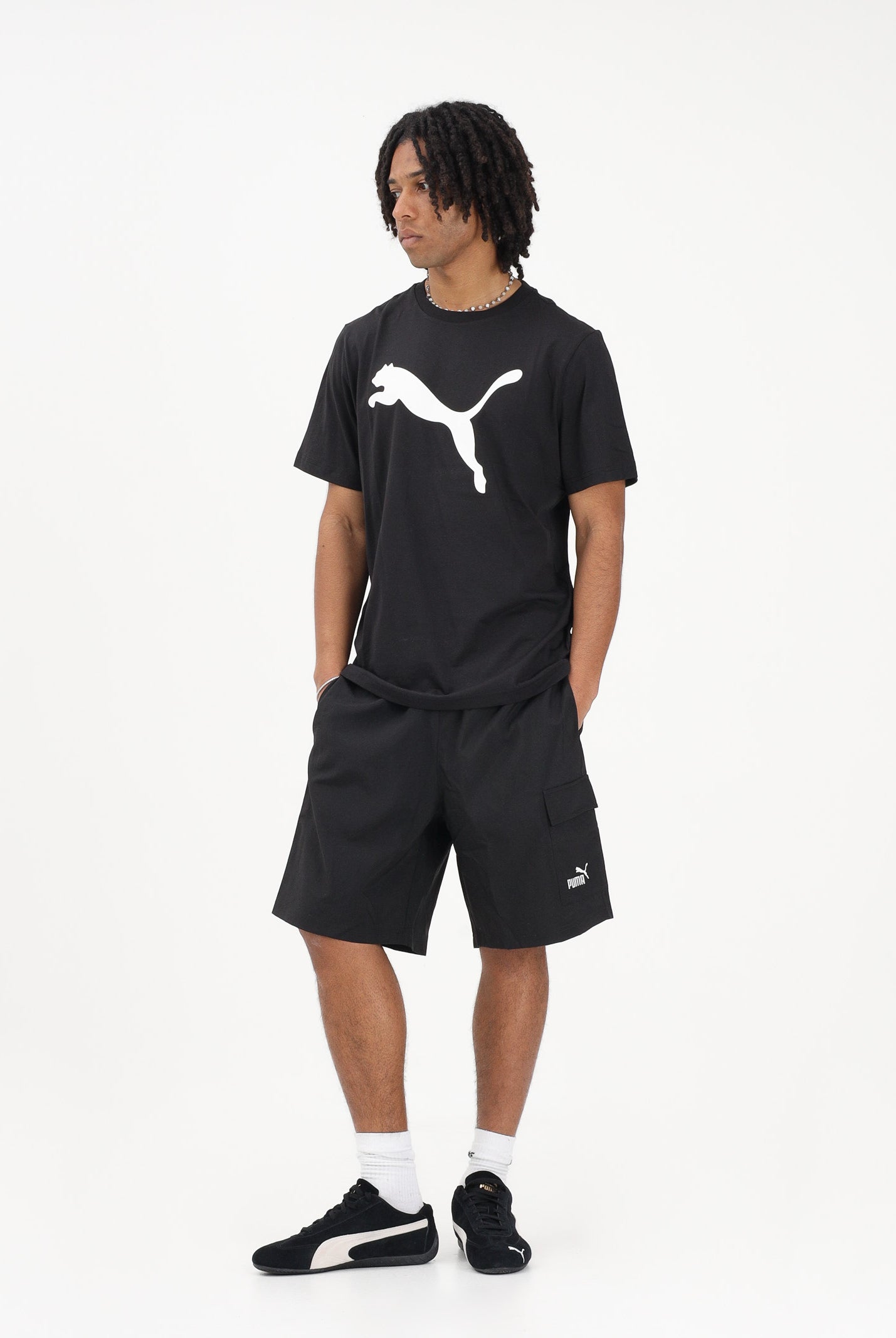 PUMA Shorts sportivo Essentials Cargo nero da uomo 682664 01 PUMA