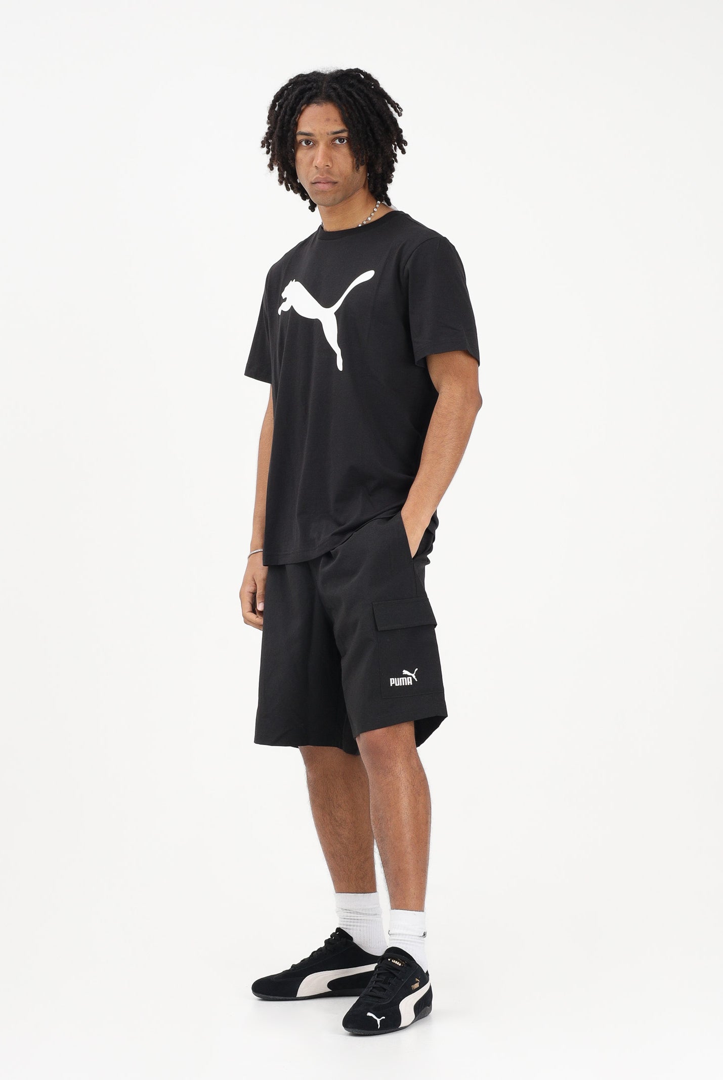 PUMA Shorts sportivo Essentials Cargo nero da uomo 682664 01 PUMA