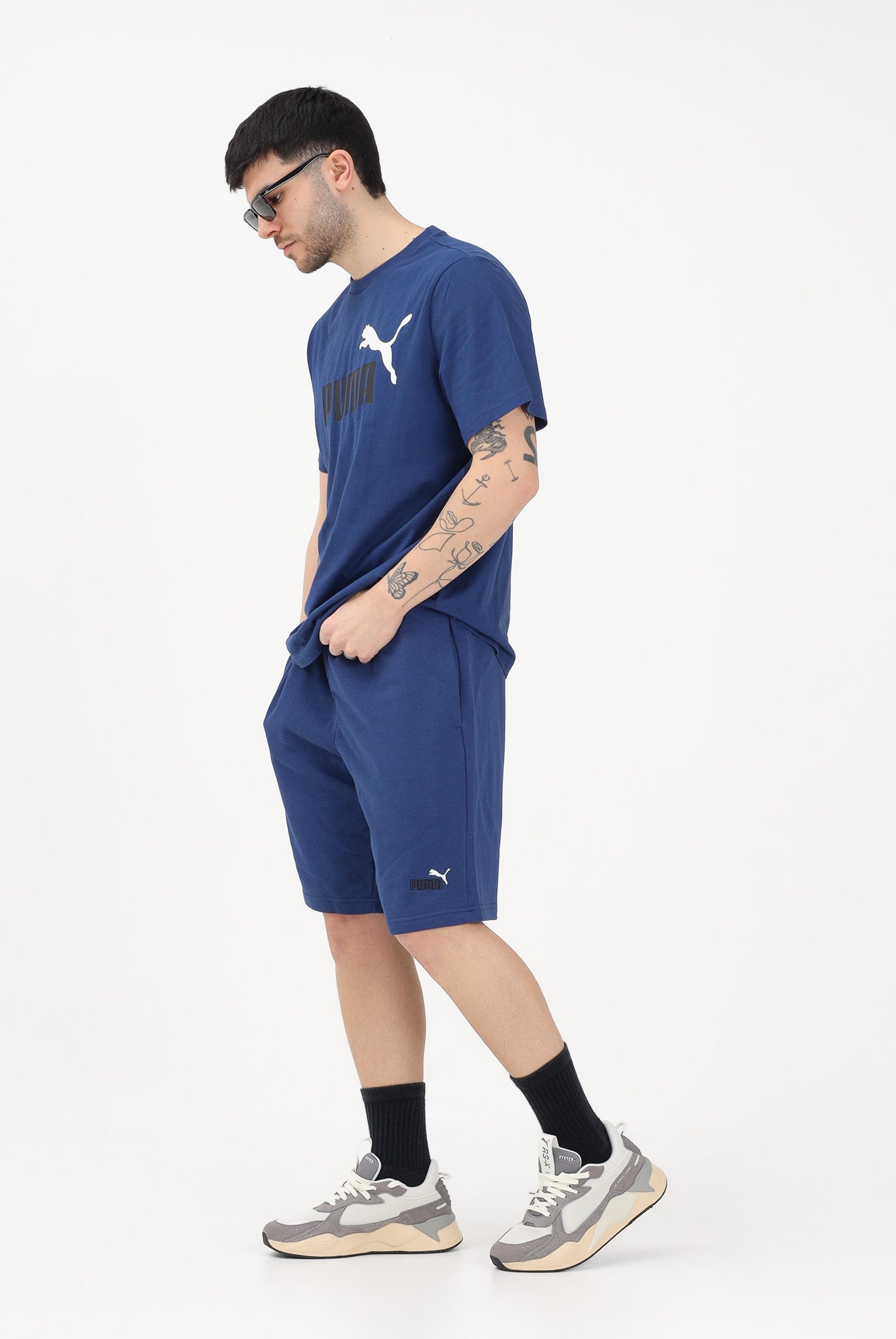 PUMA Shorts sportivo Essentials blu da uomo 684715 49 PUMA