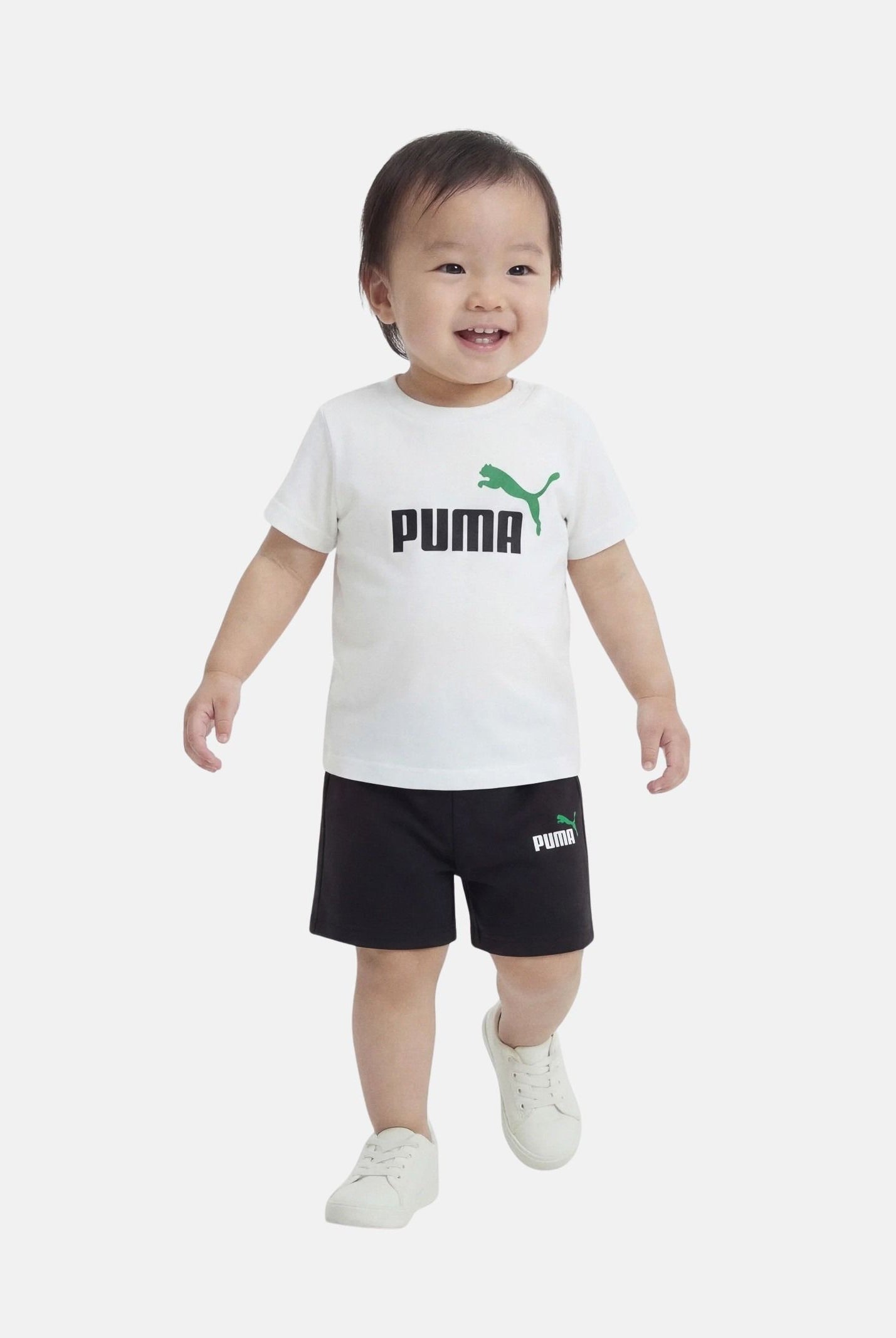 PUMA Completino Minicats Ess bianco e nero da neonato 686285 57 PUMA