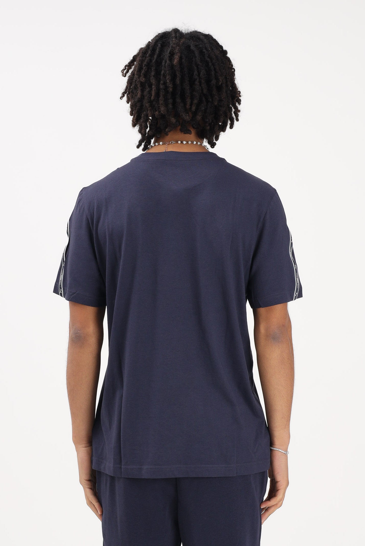 PUMA T-shirt a manica corta Essentials Tape blu da uomo 691693 16 PUMA