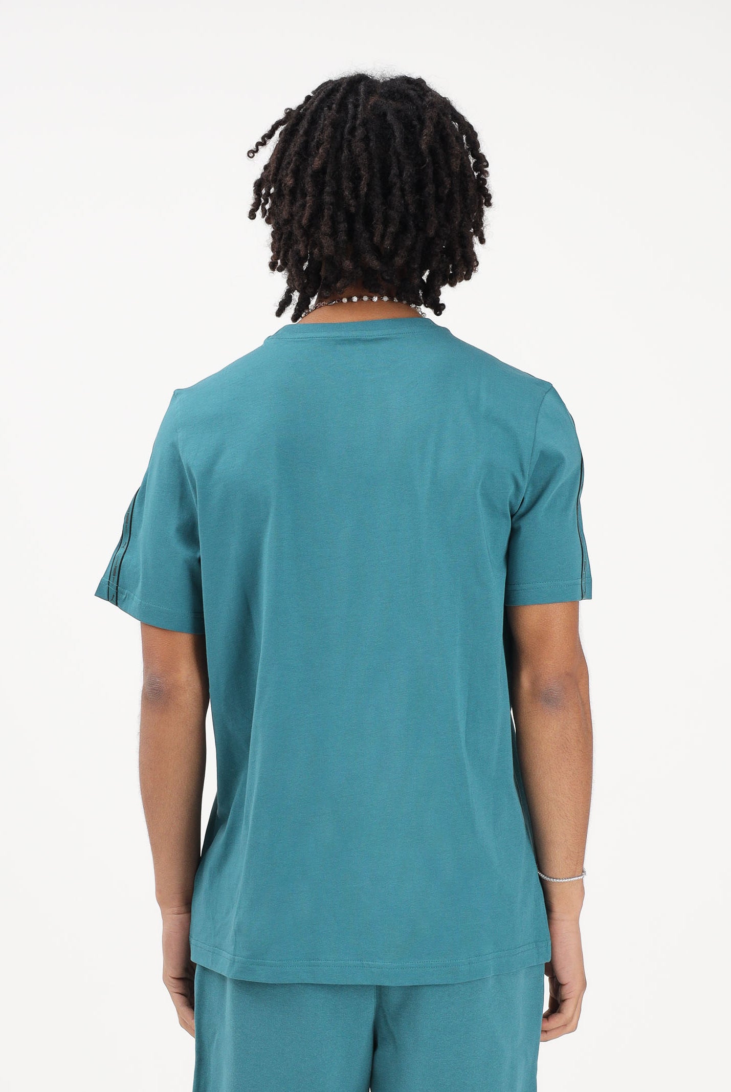 PUMA T-shirt a manica corta Essentials Tape turchese da uomo 691693 41 PUMA