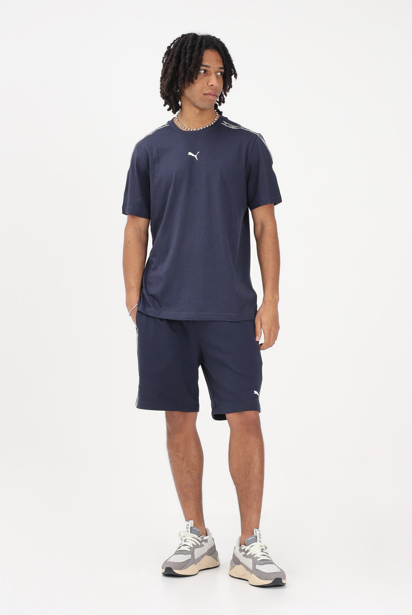 PUMA Shorts sportivo Essentials Tape blu da uomo 691696 16 PUMA