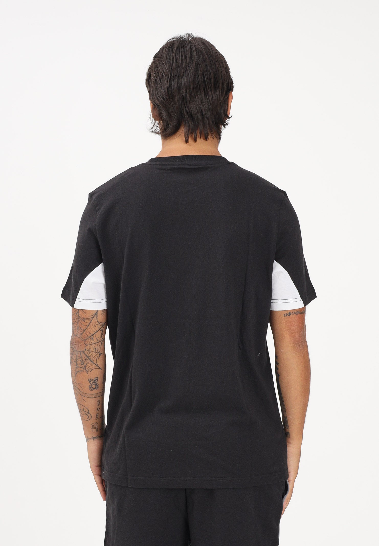 PUMA T-shirt a manica corta Essentials Block nera da uomo 691698 01 PUMA