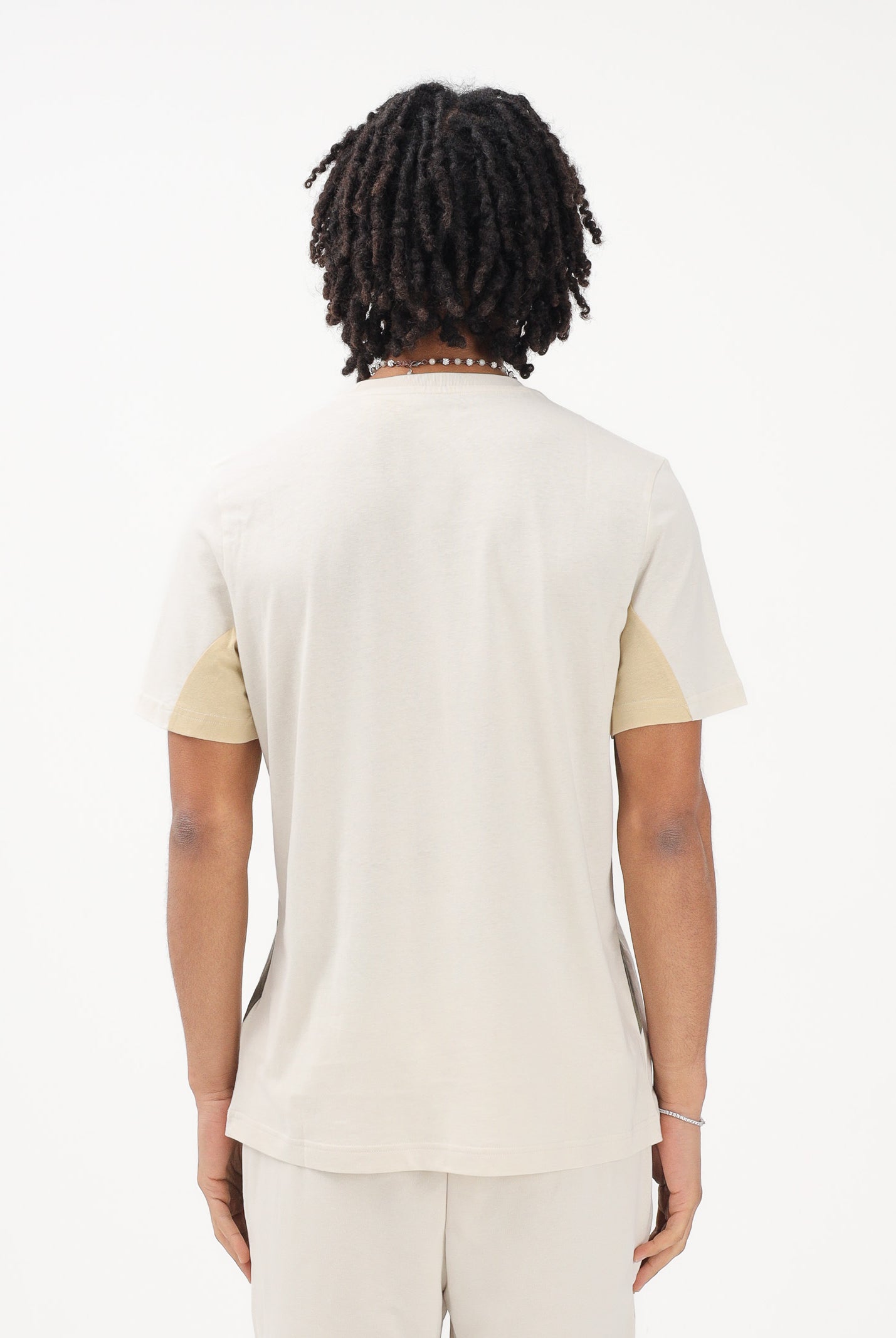 PUMA T-shirt a manica corta Essentials Block panna da uomo 691698 87 PUMA