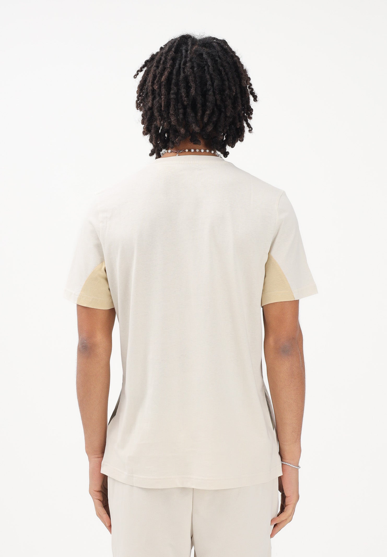 PUMA T-shirt a manica corta Essentials Block panna da uomo 691698 87 PUMA